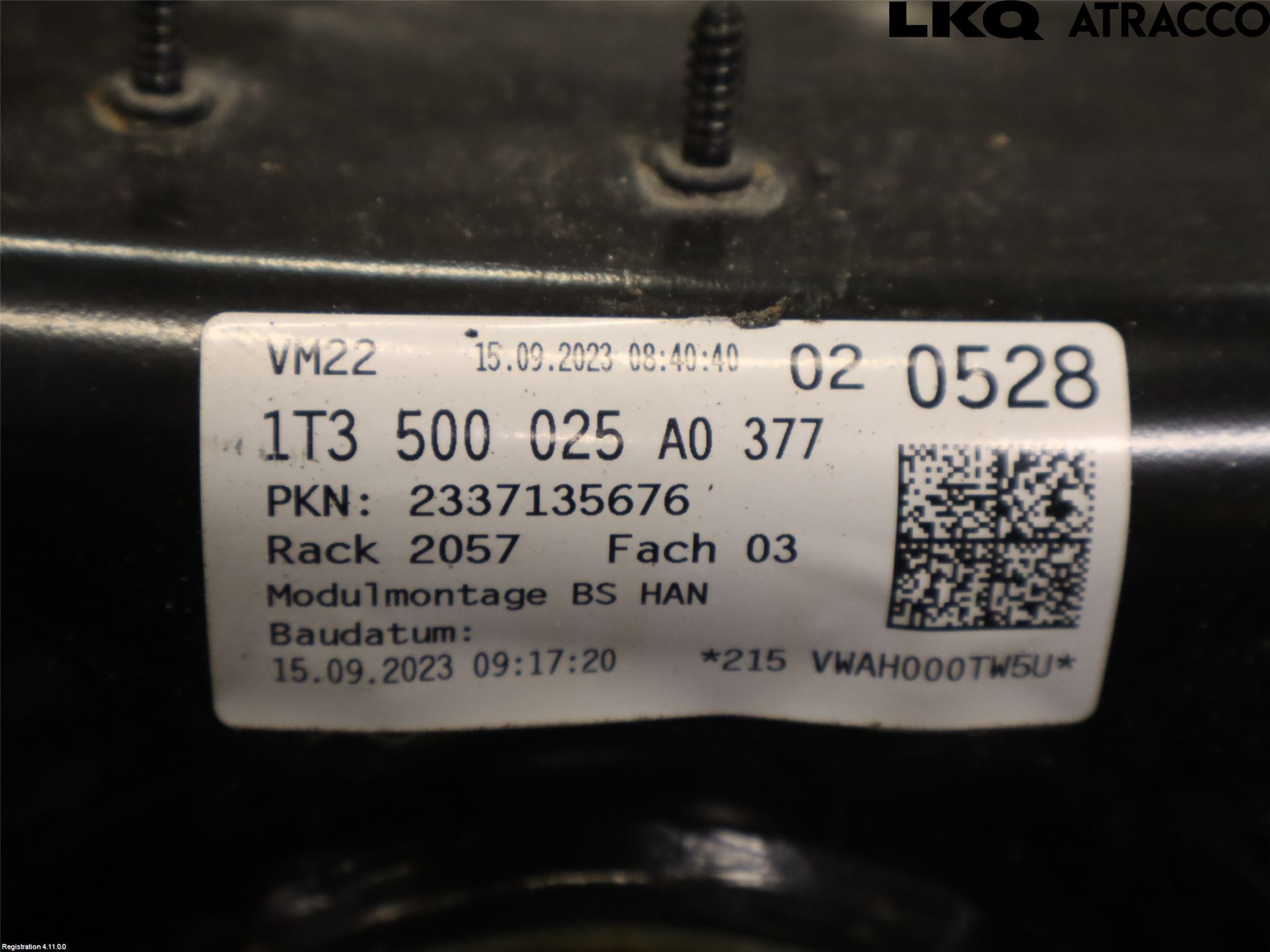 Volkswagen VW ID BUZZ/CARGO 22- Bakaksel Feste Travers-Ramme