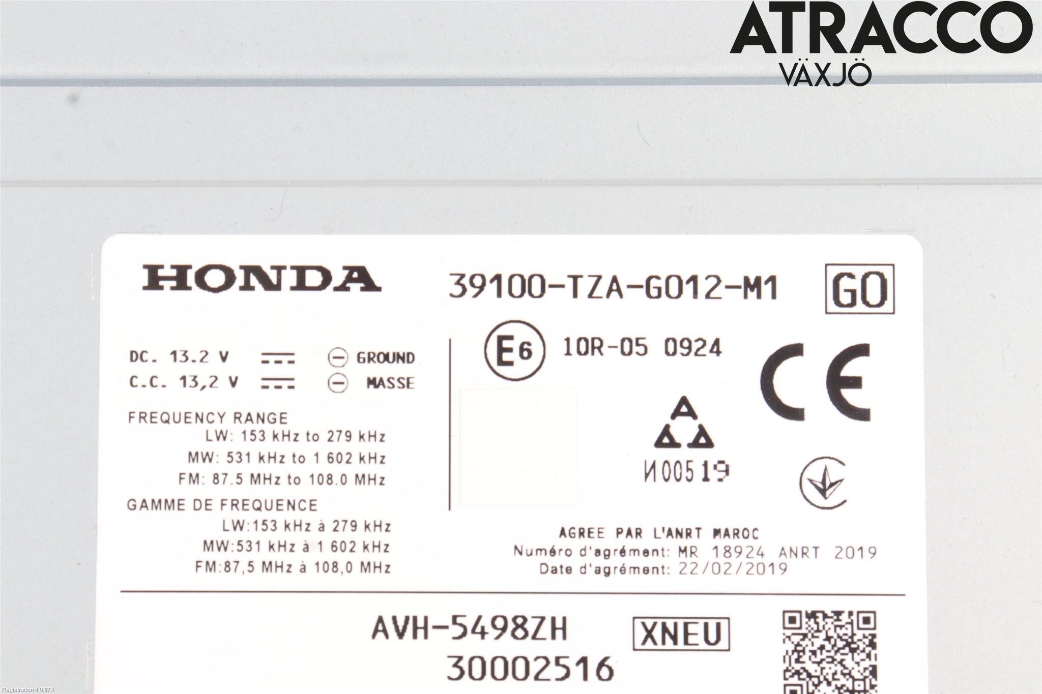 Honda JAZZ 21- Stereo Radio Med Cd