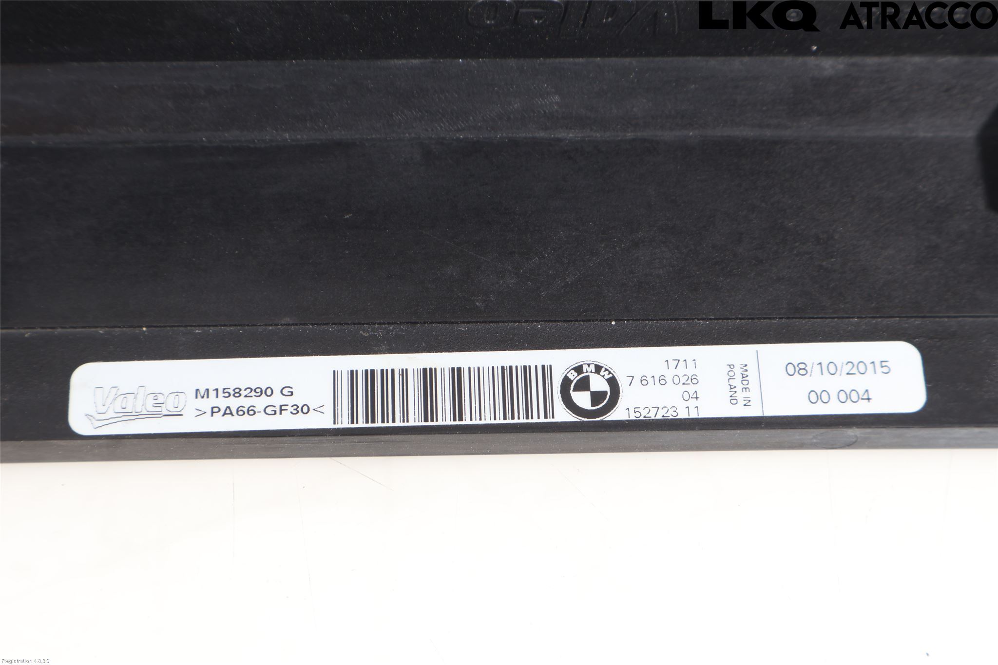 BMW i3 I01 13-22 Radiator Feste - Ramme - Bjelk