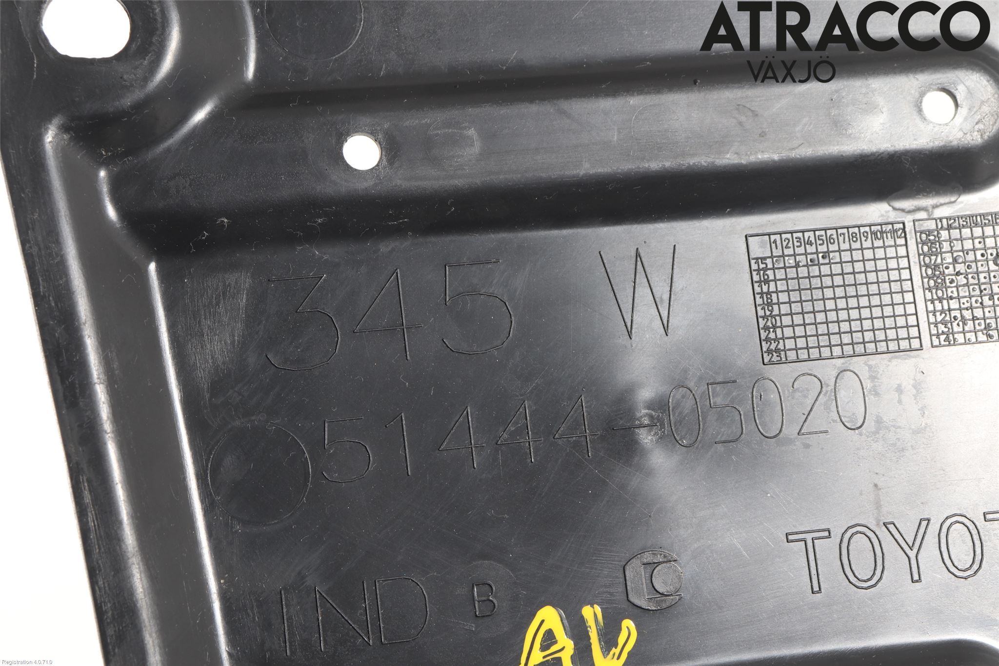 Toyota AURIS 13-19 Bunnplate U Motor-Gear-Dørk