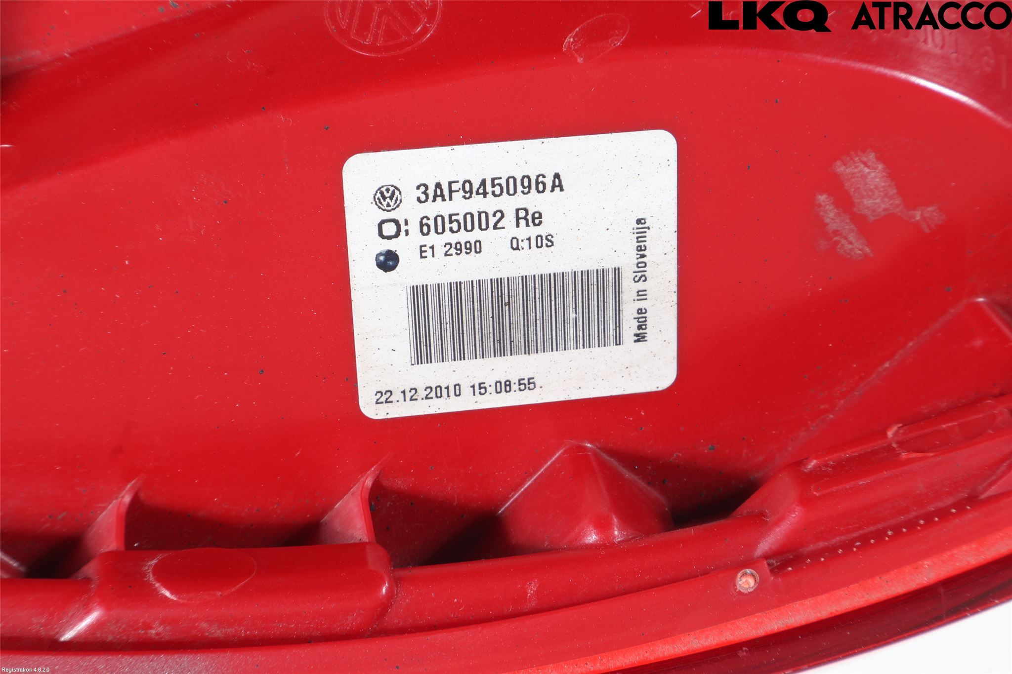 Volkswagen VW PASSAT 11-14 Baklykt Høyre