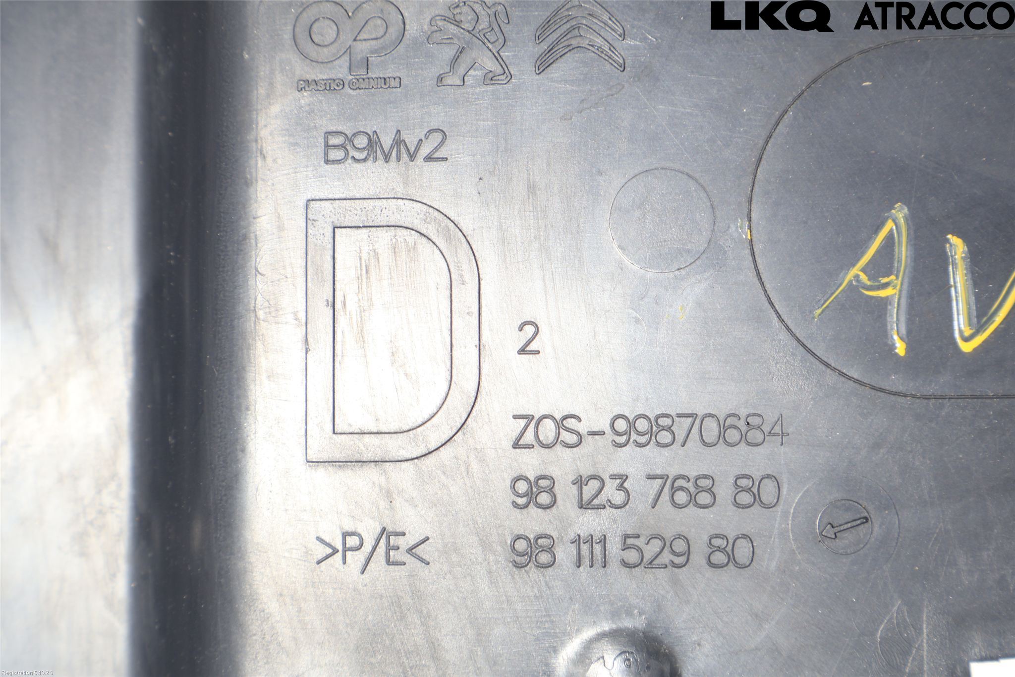 Peugeot PARTNER 16-18 Luftstyring Front