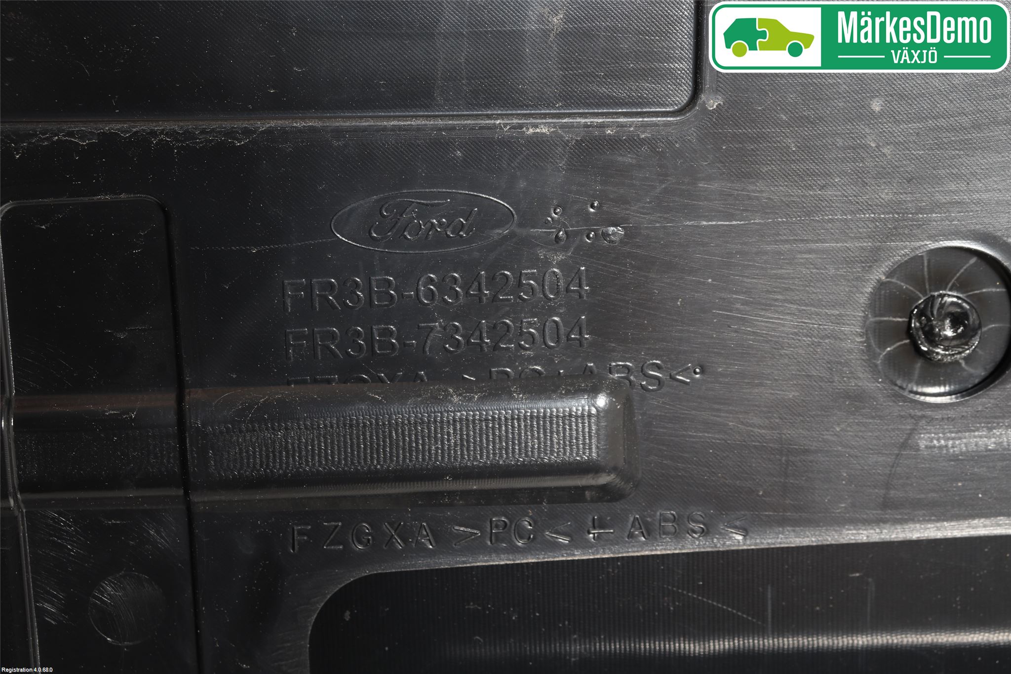 Ford MUSTANG VI 15-22 Refleksplate - Skiltplate