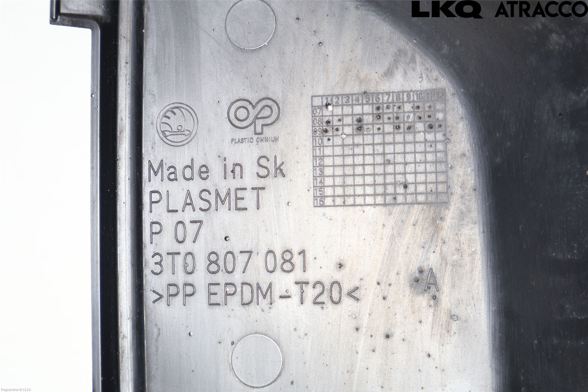 Skoda SUPERB 09-15 Tackplast Front