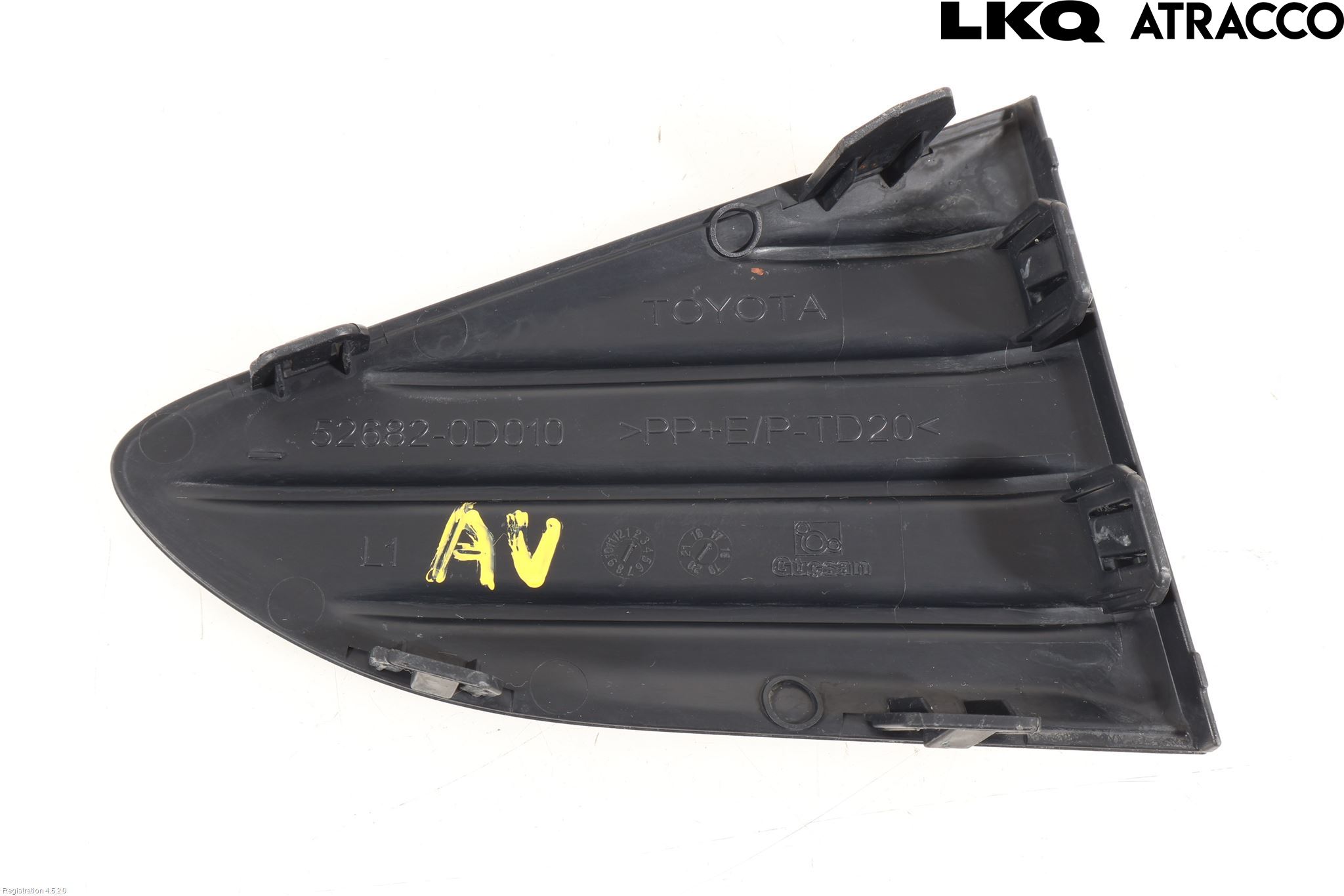 Toyota YARIS XP130 15-20 Støtfanger Bak Hjørne Venstre