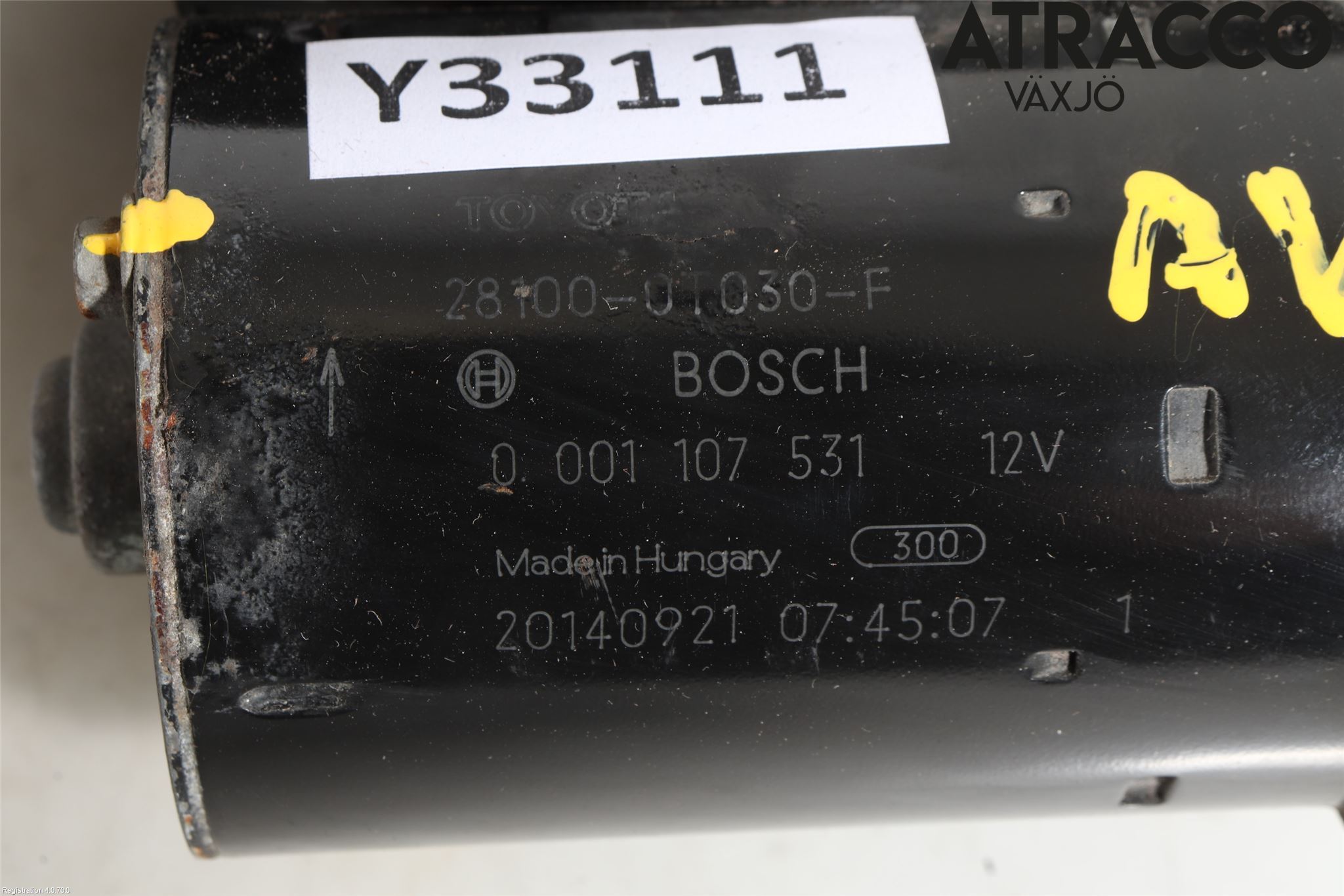 Toyota AVENSIS 09-15 Startmotor