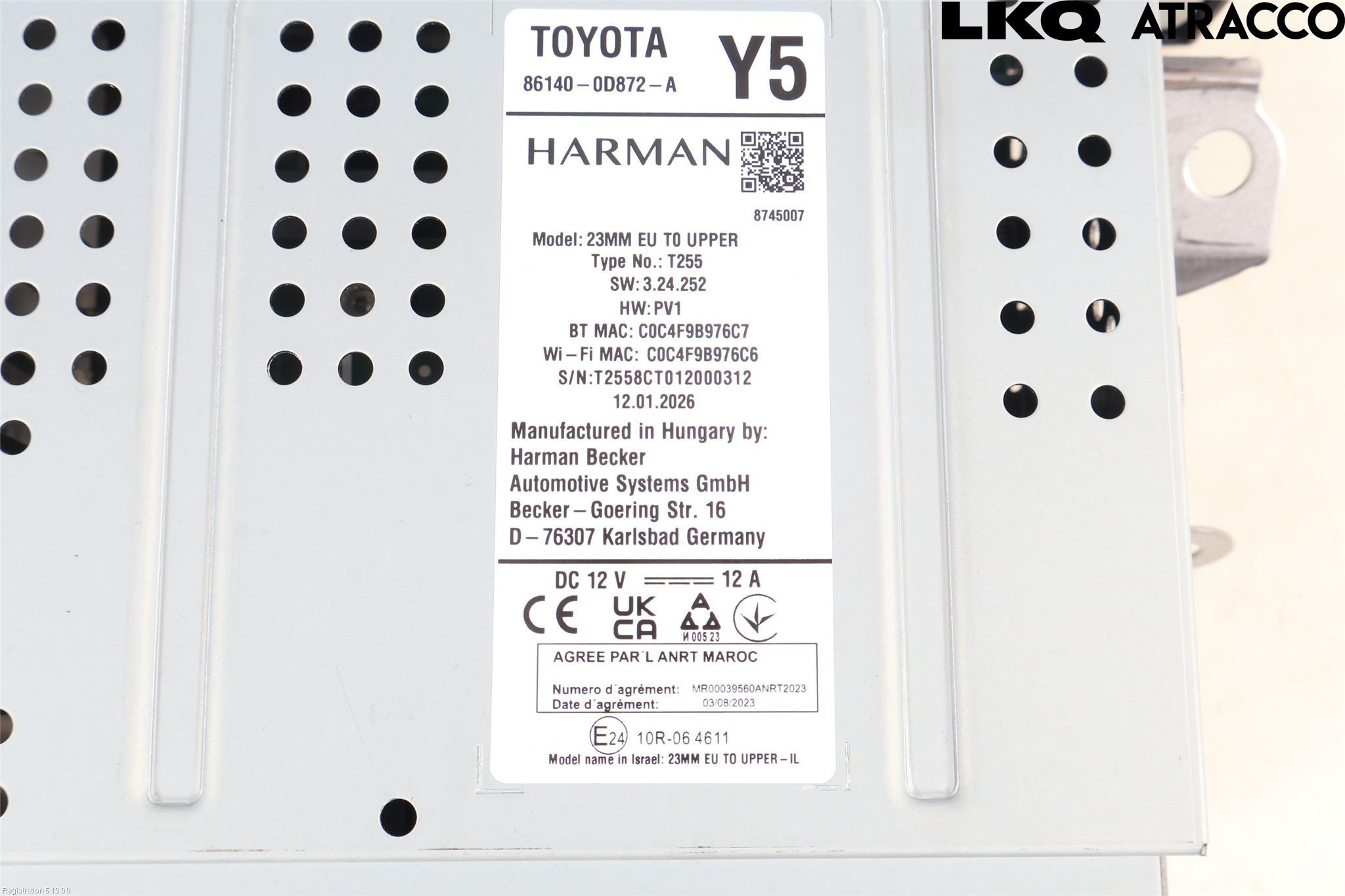 Toyota YARIS XP21 20- Stereo Radio Med Cd