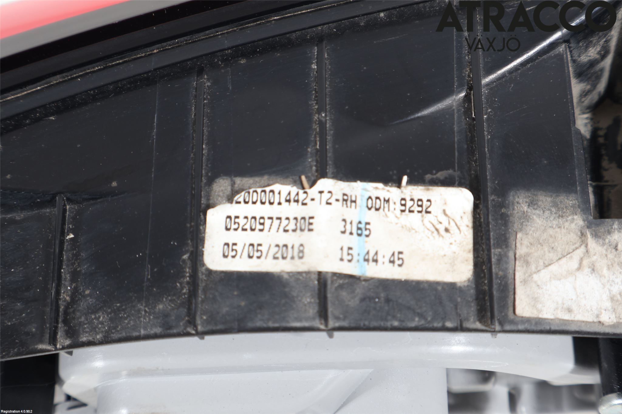 Fiat TIPO/CROSS 16- Baklykt Høyre  På Luke(Indre)