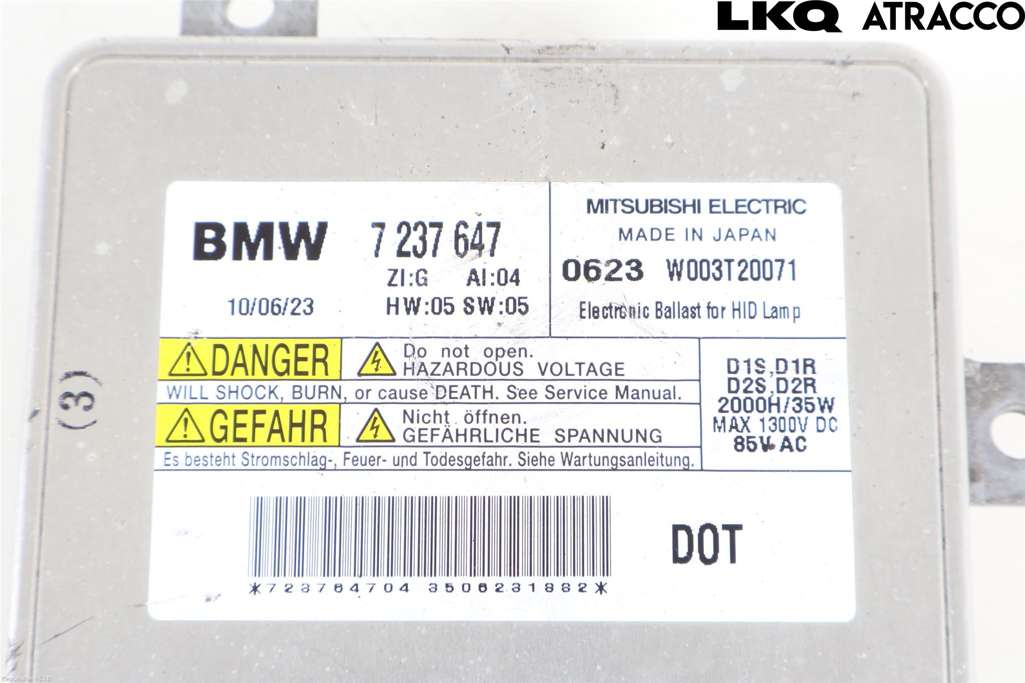 BMW 5 F10/F11/F18 09-17 Styreenhet Xenon