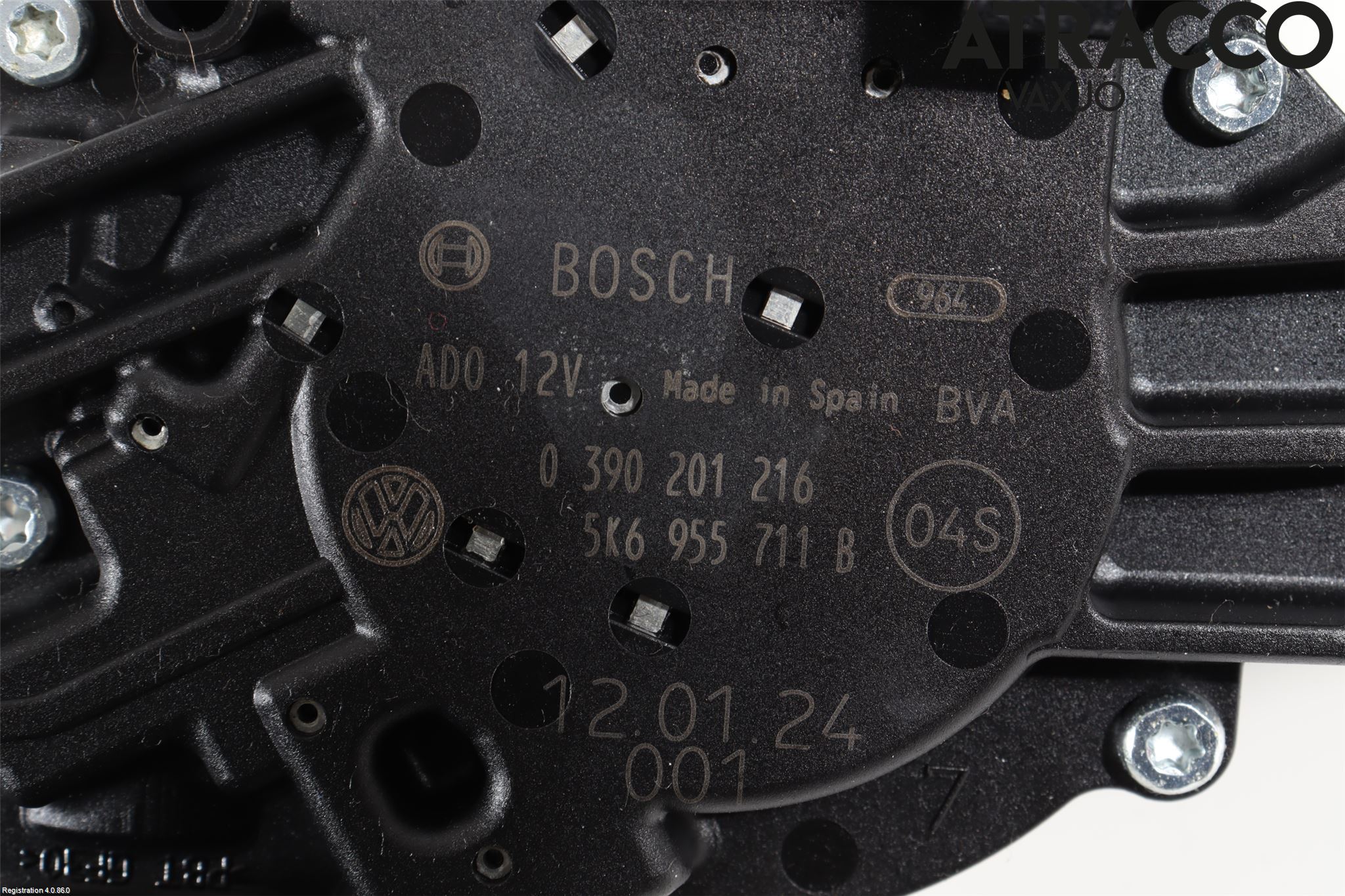 Volkswagen VW GOLF VI 09-13 Viskermotor Bakluke