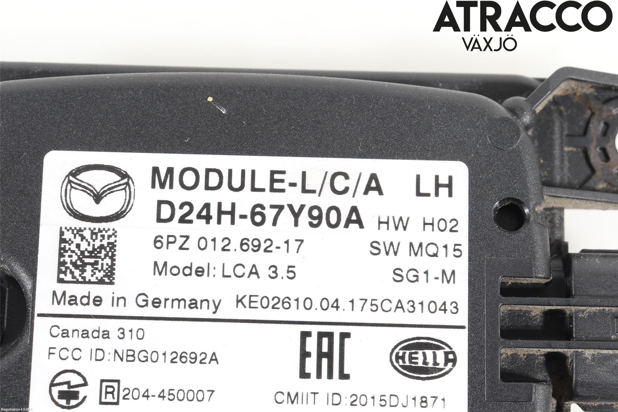 Mazda CX-3 Sensor Kollisjonsbeskyttelse