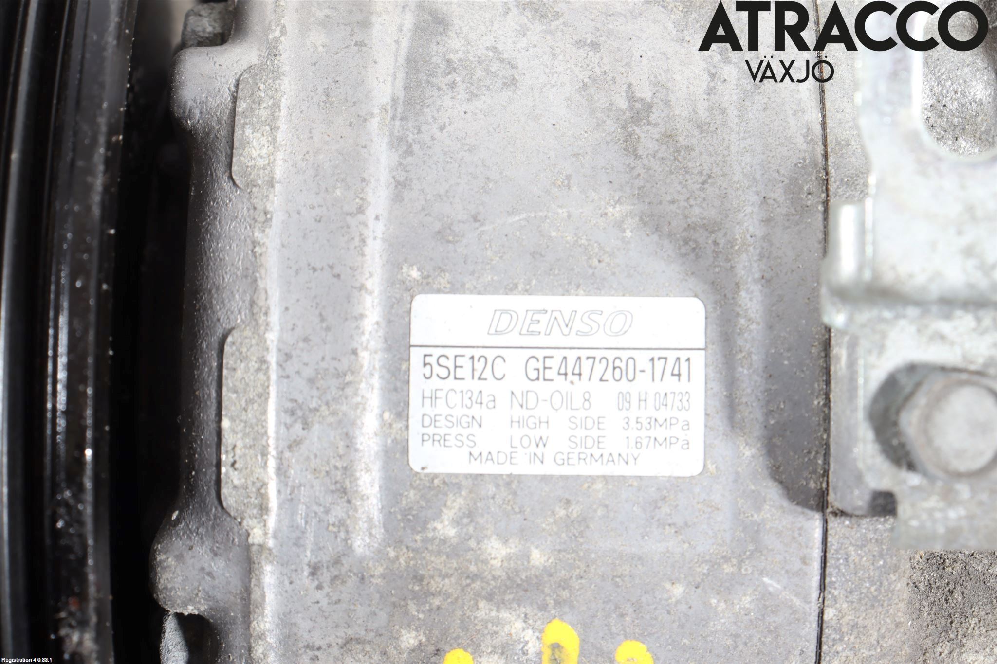 Toyota AVENSIS 07-08 Varme Ac Kompressor