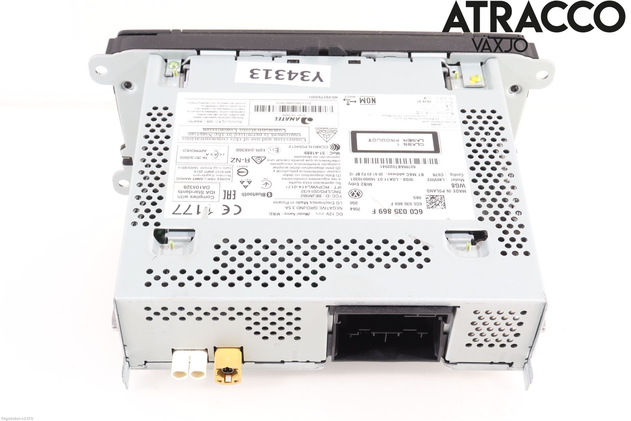 Volkswagen VW POLO 10-17 Stereo Radio Med Cd