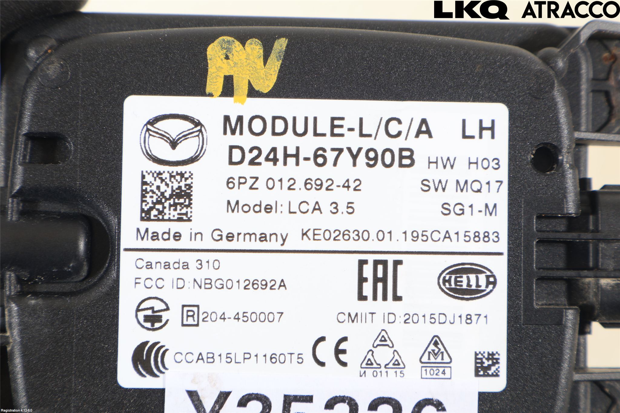 Mazda CX-3 Sensor Kollisjonsbeskyttelse