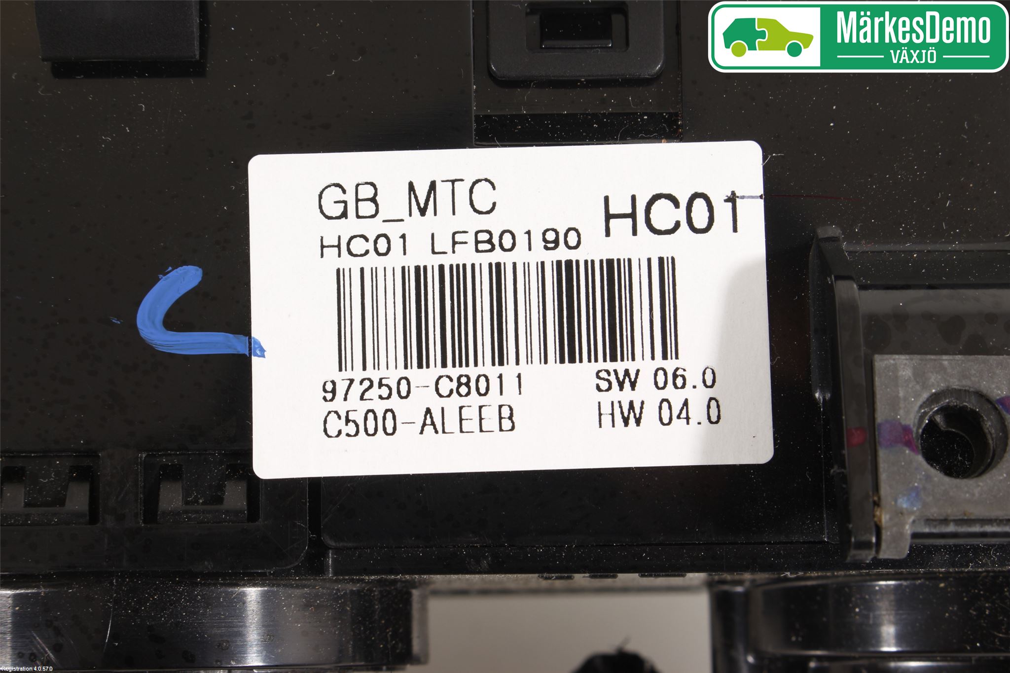 Hyundai i20 GB 15-20 Varme Ac Betjening-Display