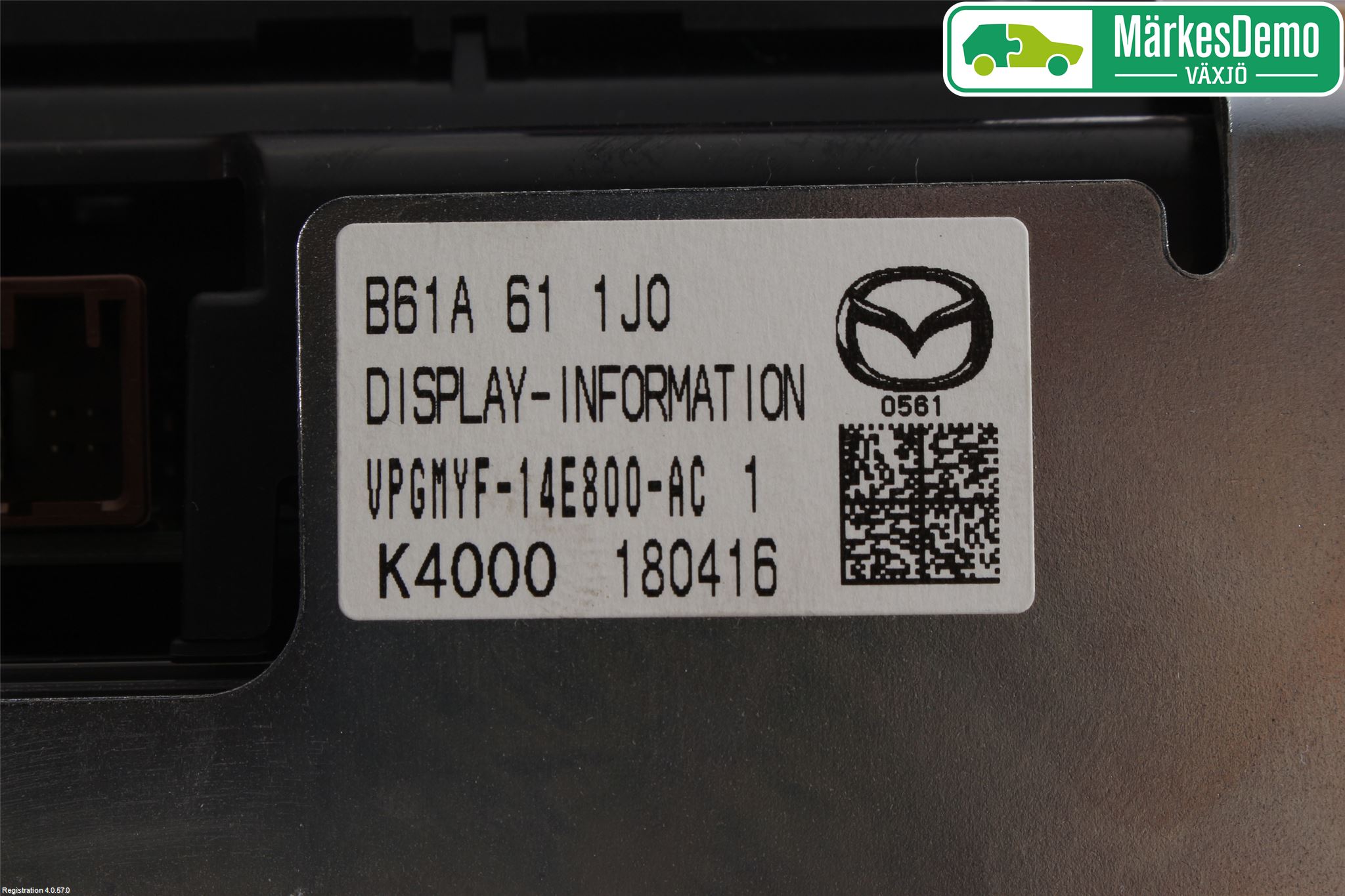 Mazda 3 III 14-19 Stereo Radio Med Cd
