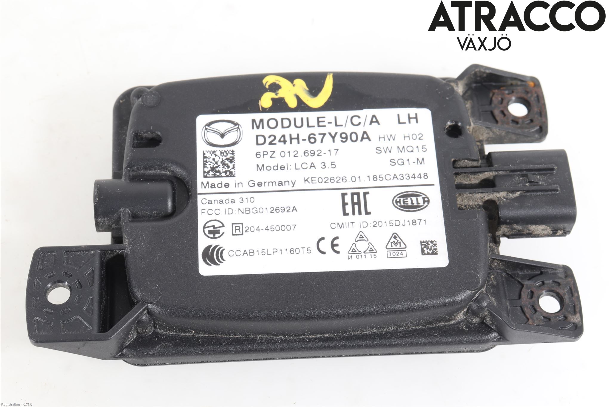 Mazda CX-3 Sensor Kollisjonsbeskyttelse