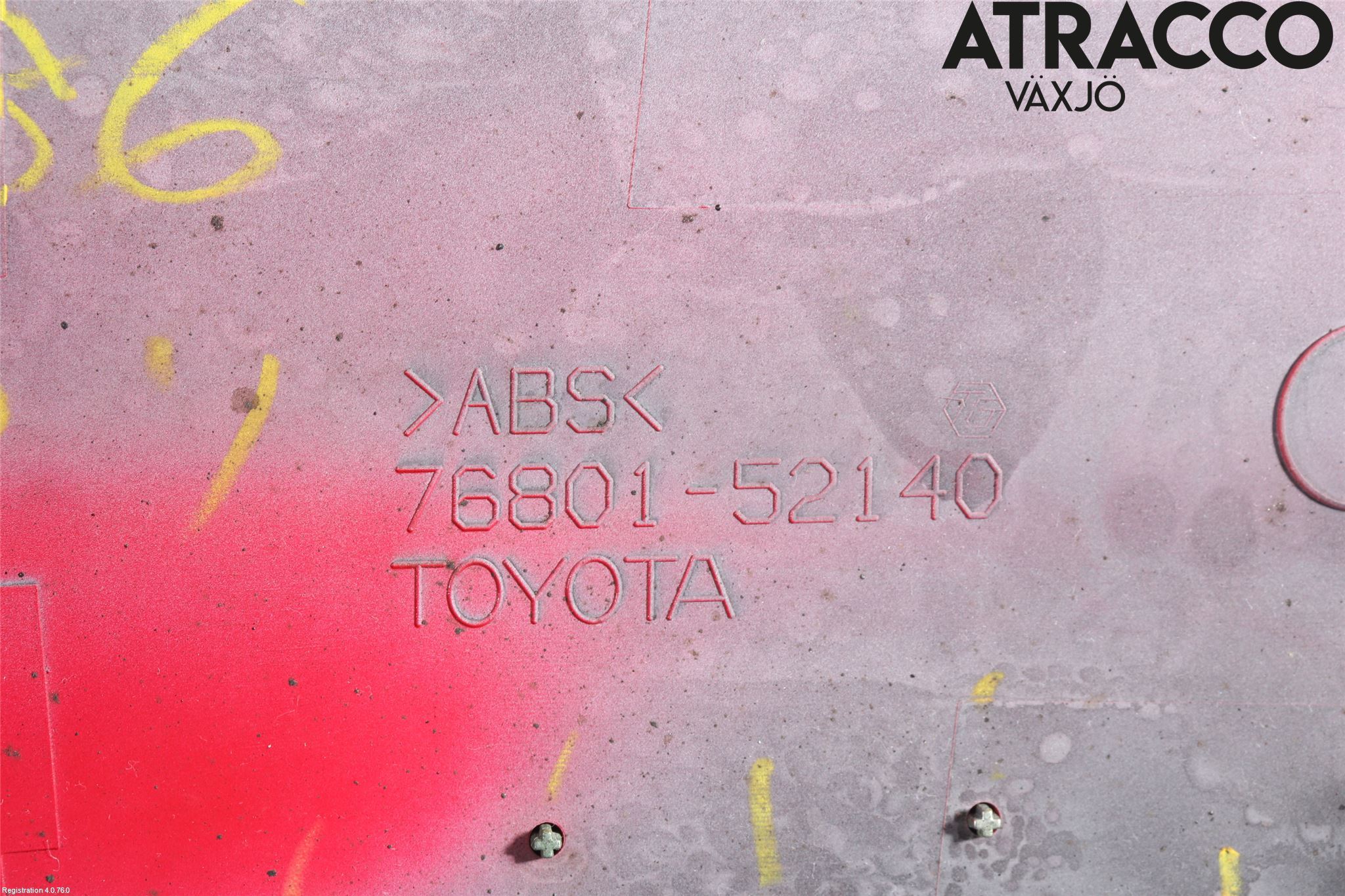Toyota URBAN CRUISER Refleksplate - Skiltplate