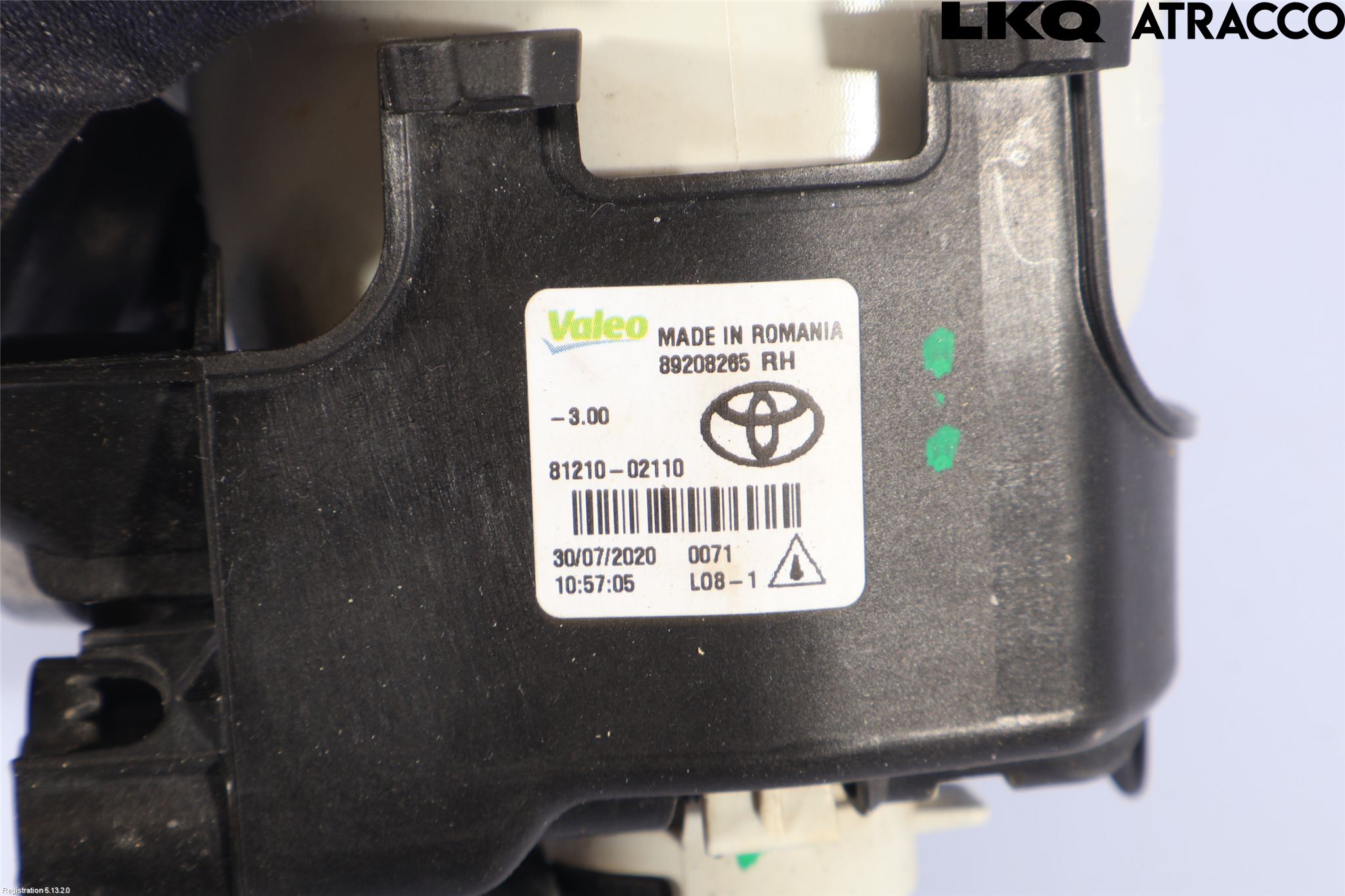 Toyota YARIS XP130 15-20 Frontlykt-Kurve-Tåkelys