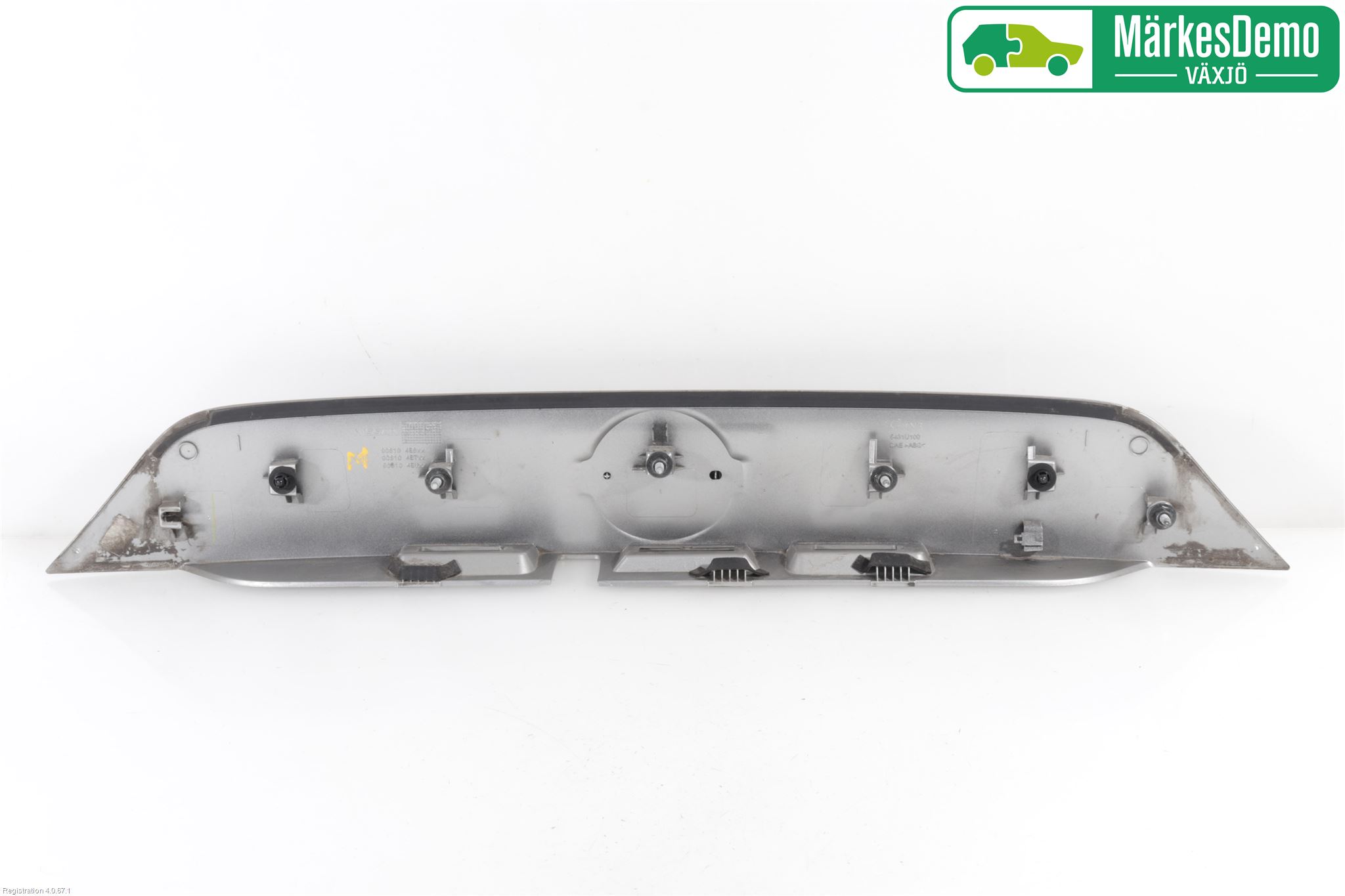 Nissan QASHQAI 14-17 Refleksplate - Skiltplate