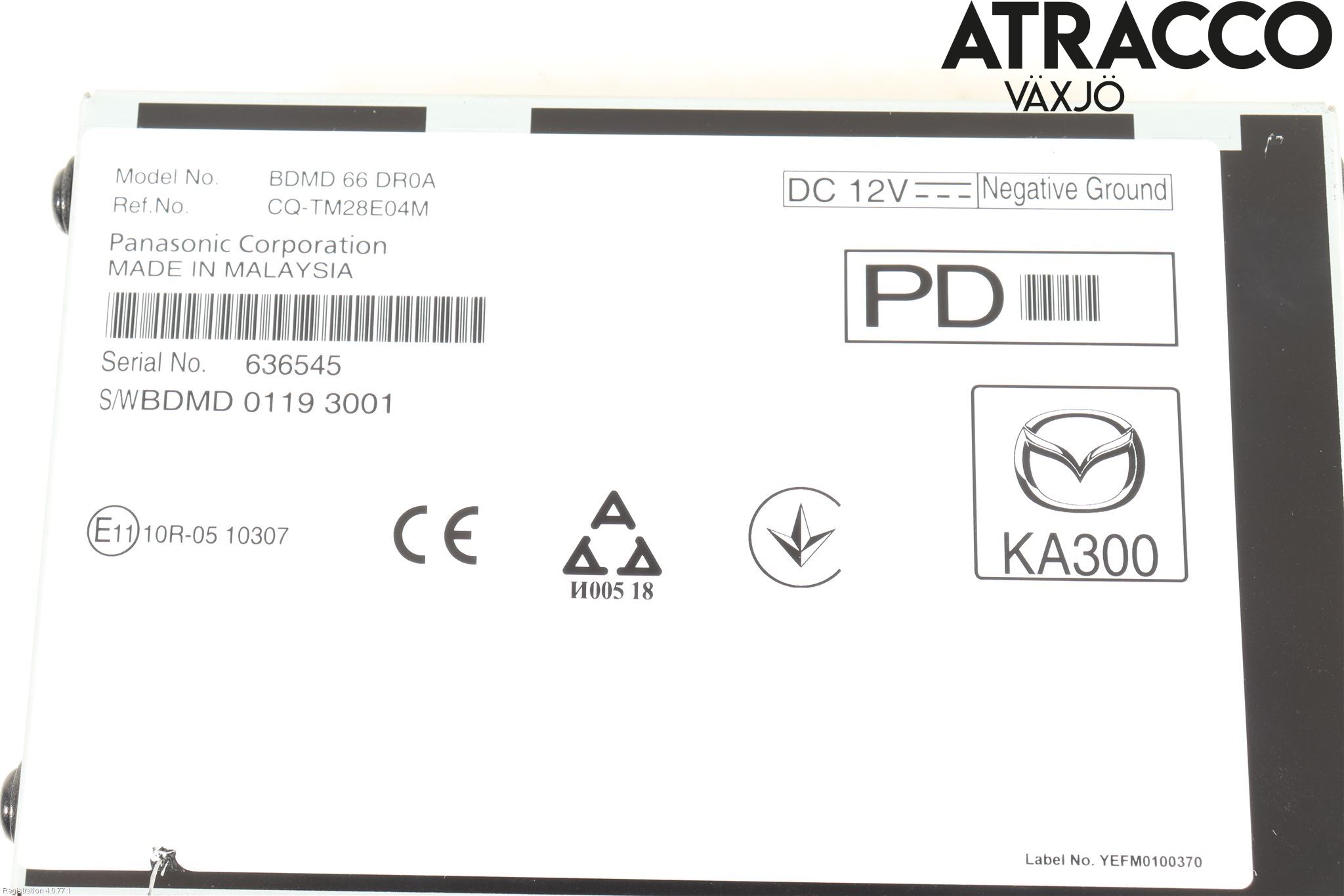 Mazda CX-30 20- Stereo Radio Med Cd