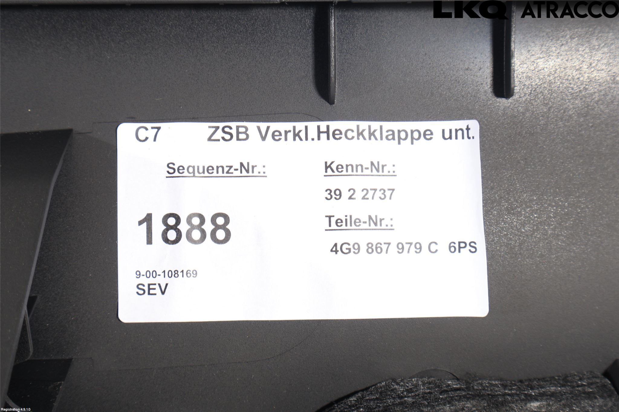 Audi A6/S6 4G 11-18 Innr Bakluketrekk