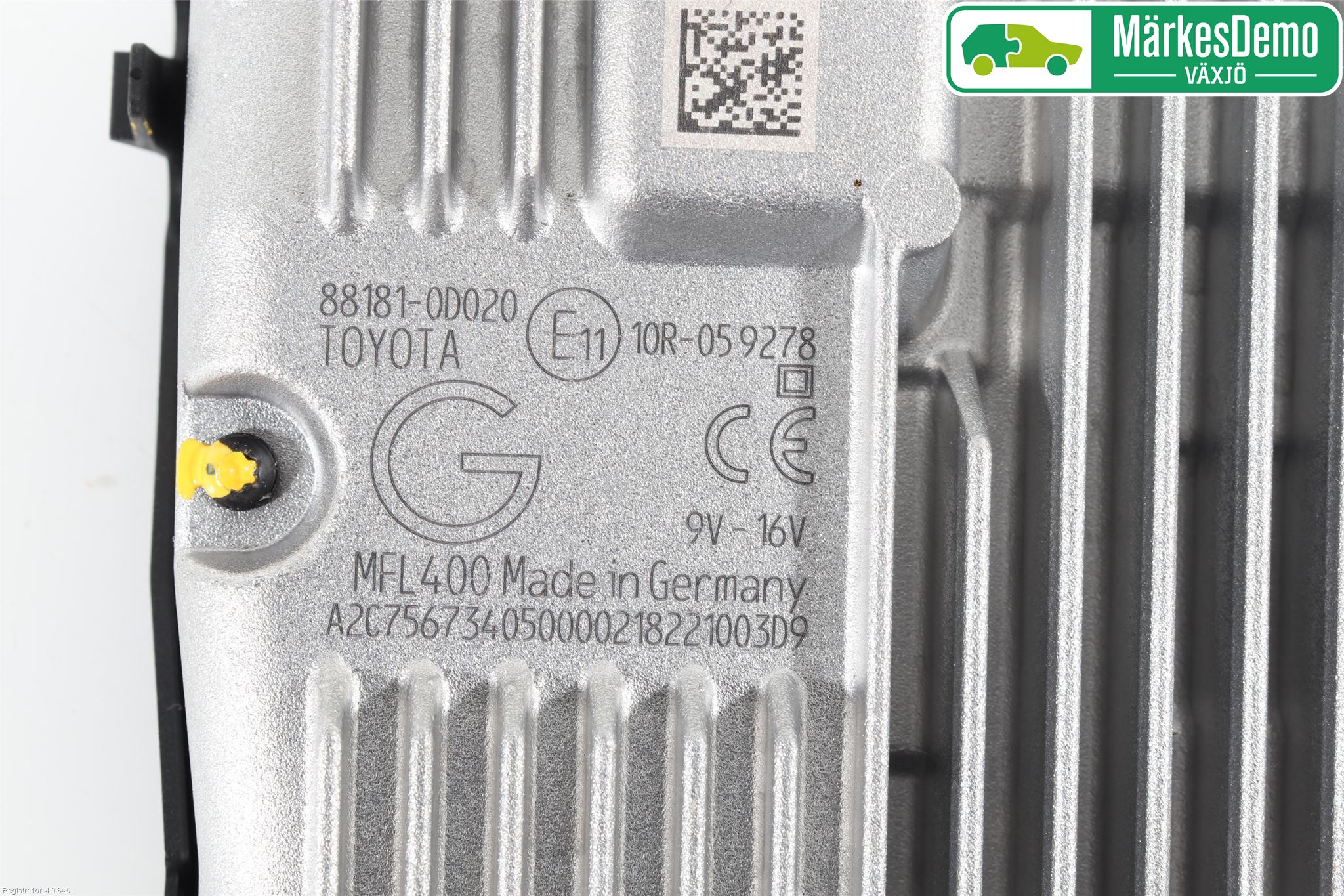 Toyota YARIS XP130 15-20 Sensor Kollisjonsbeskyttelse
