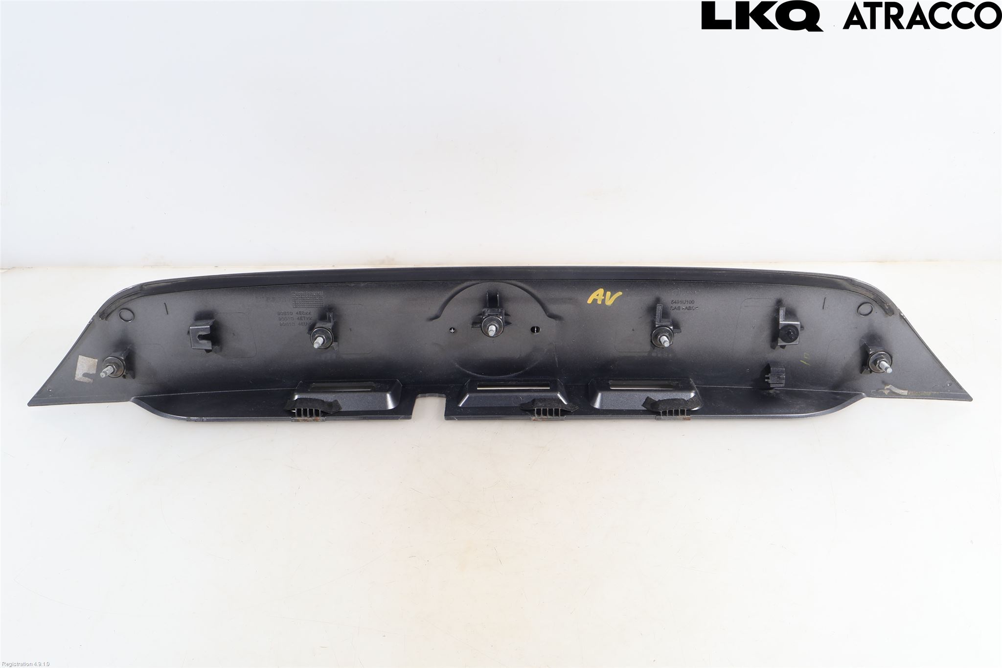 Nissan QASHQAI 14-17 Refleksplate - Skiltplate