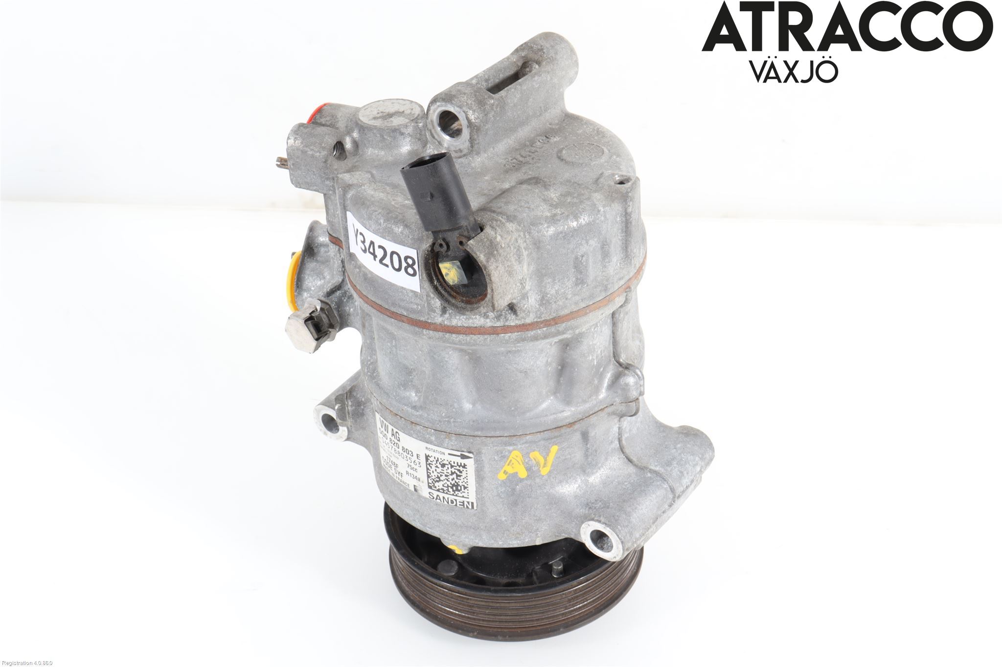 Volkswagen VW GOLF / E-GOLF VII 13-20 Varme Ac Kompressor