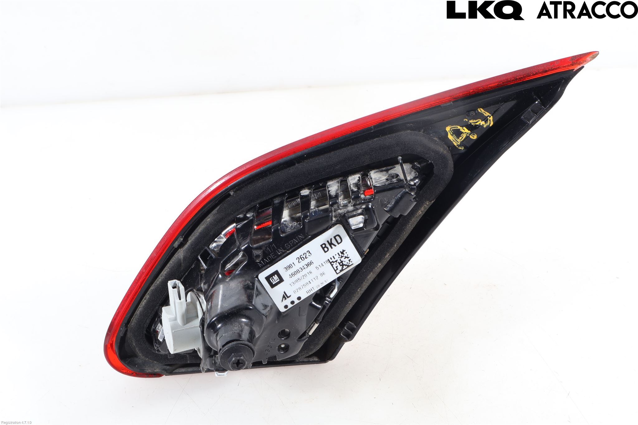 Opel CORSA E 15-19 Baklykt Venstre  På Luke(Indre