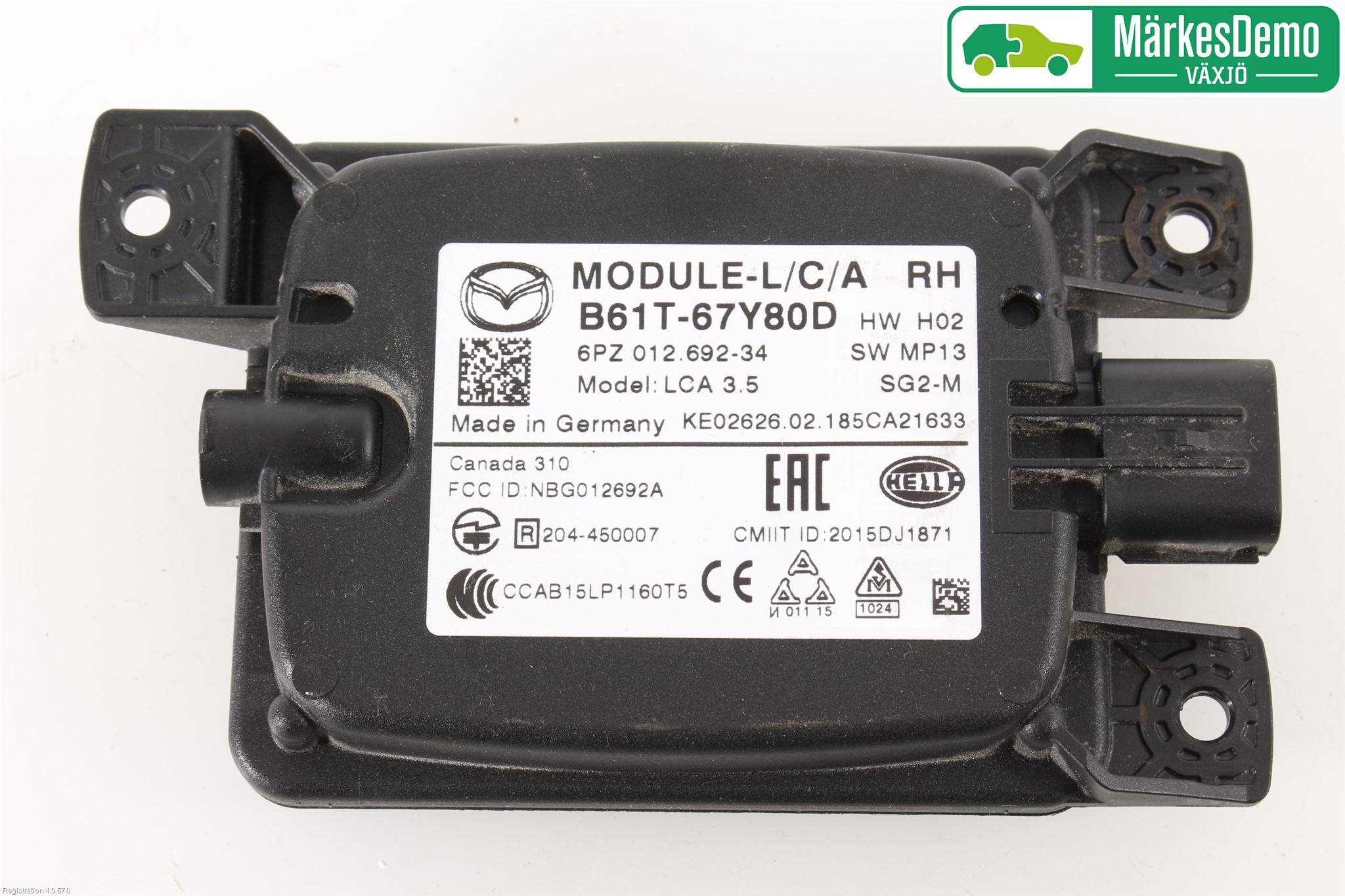 Mazda 3 III 14-19 Sensor Kollisjonsbeskyttelse