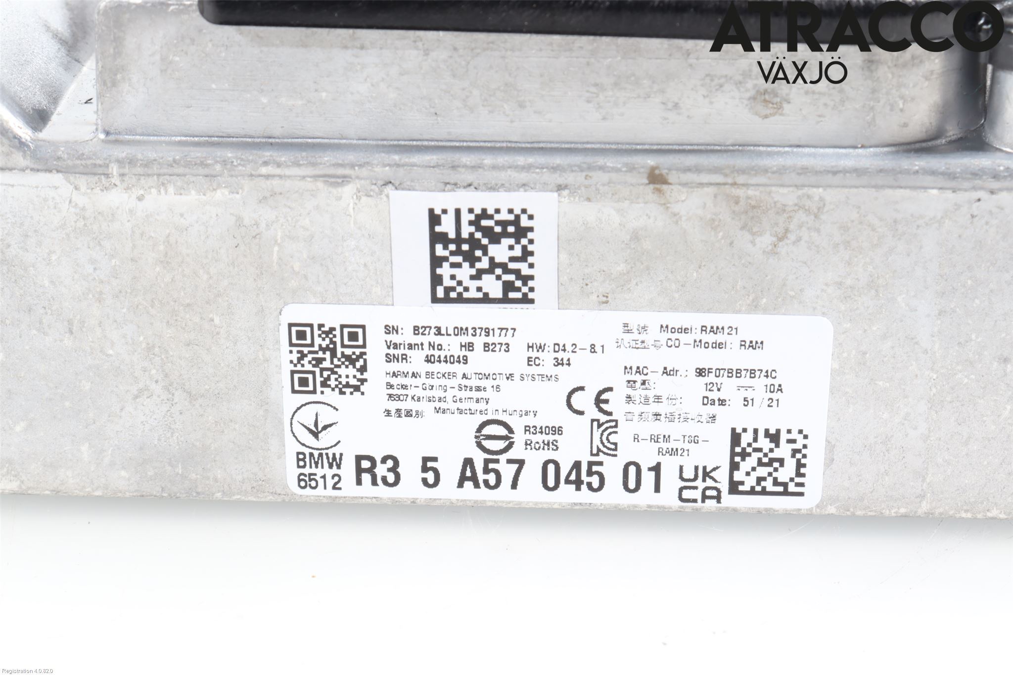 BMW 3 G20/G21/G80/G81 19- Styreenhet Øvrig