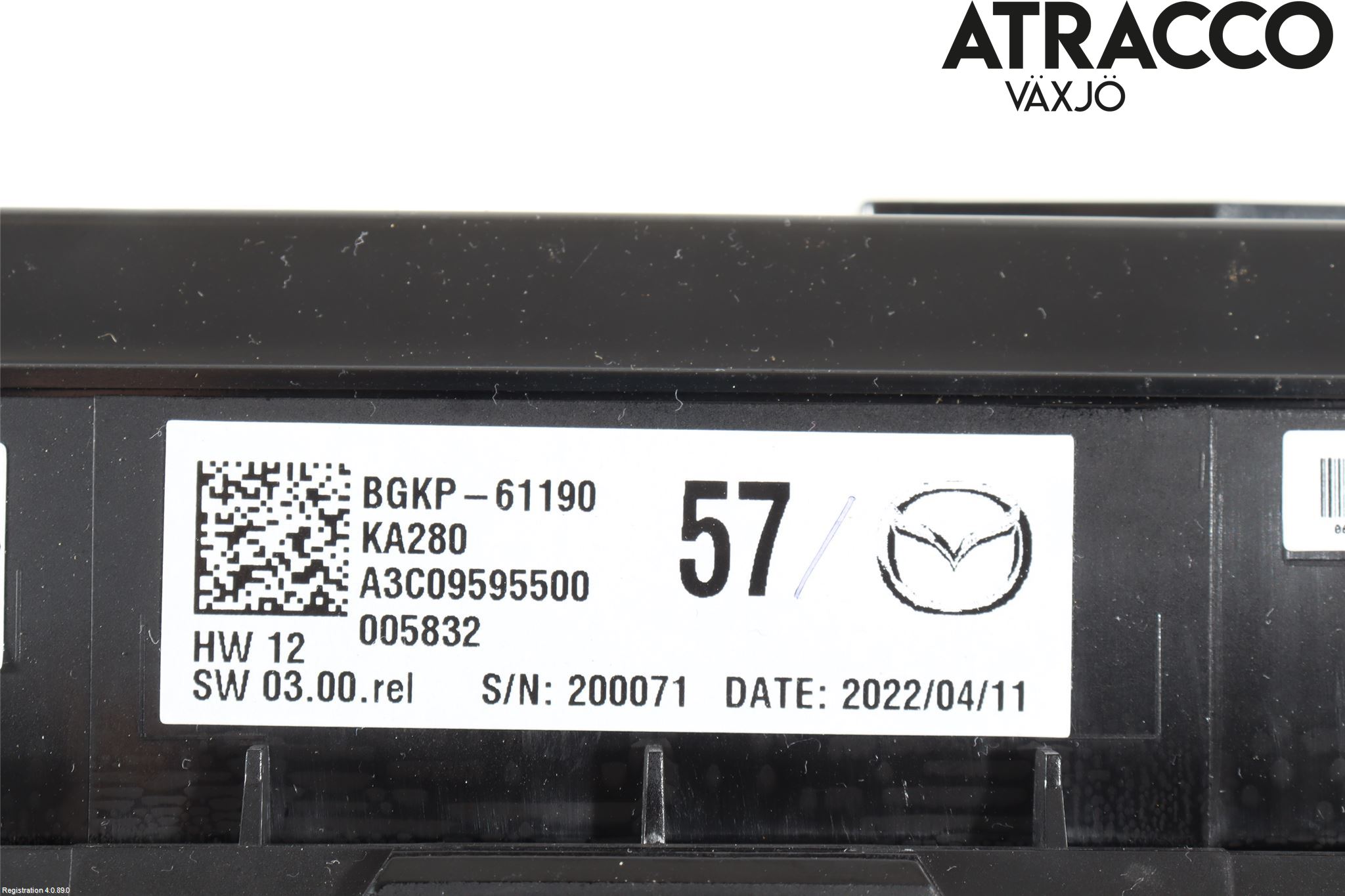 Mazda CX-30 20- Varme Ac Betjening-Display