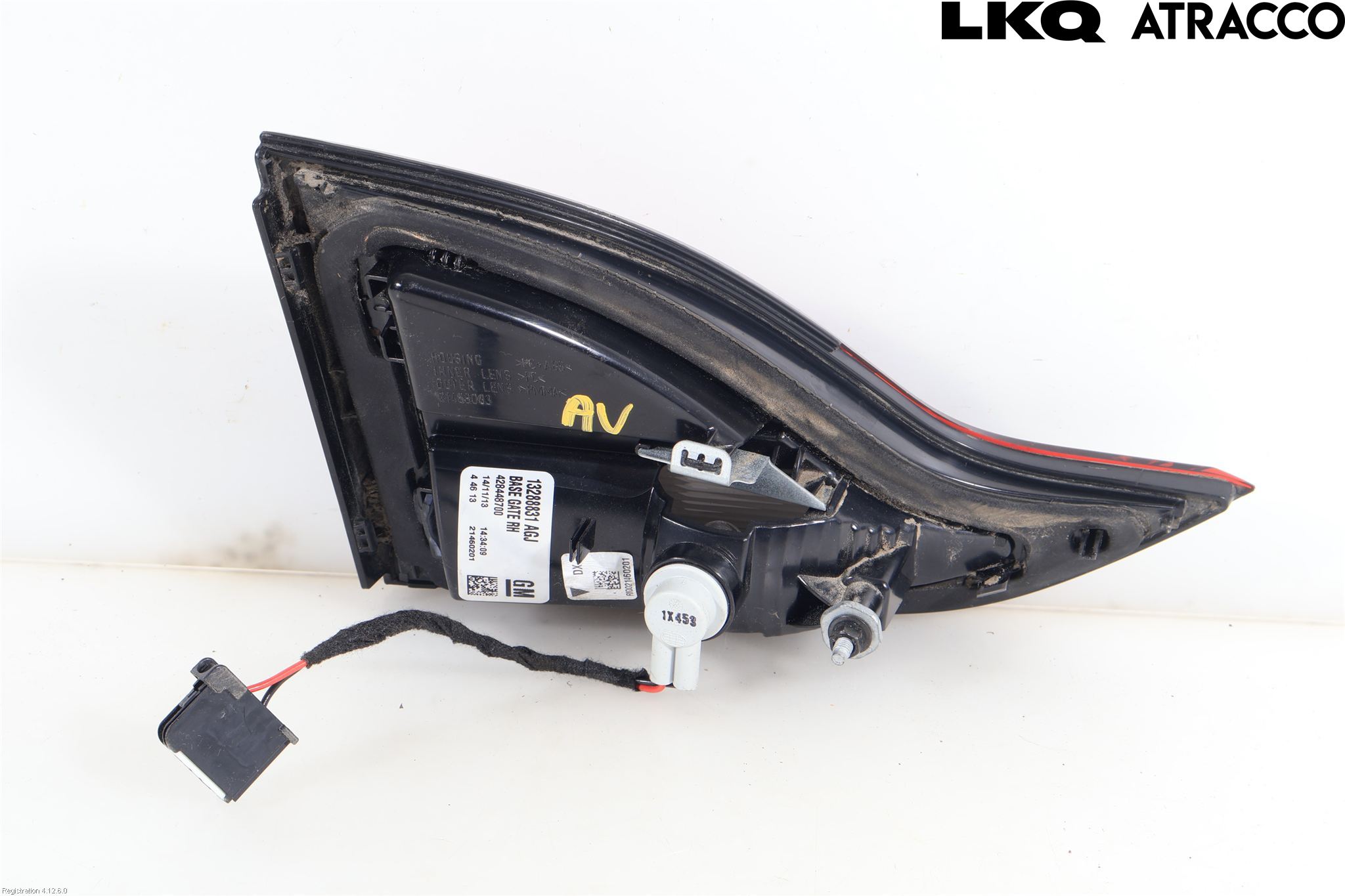 Opel ZAFIRA C 12-19 Baklykt Høyre  På Luke(Indre)