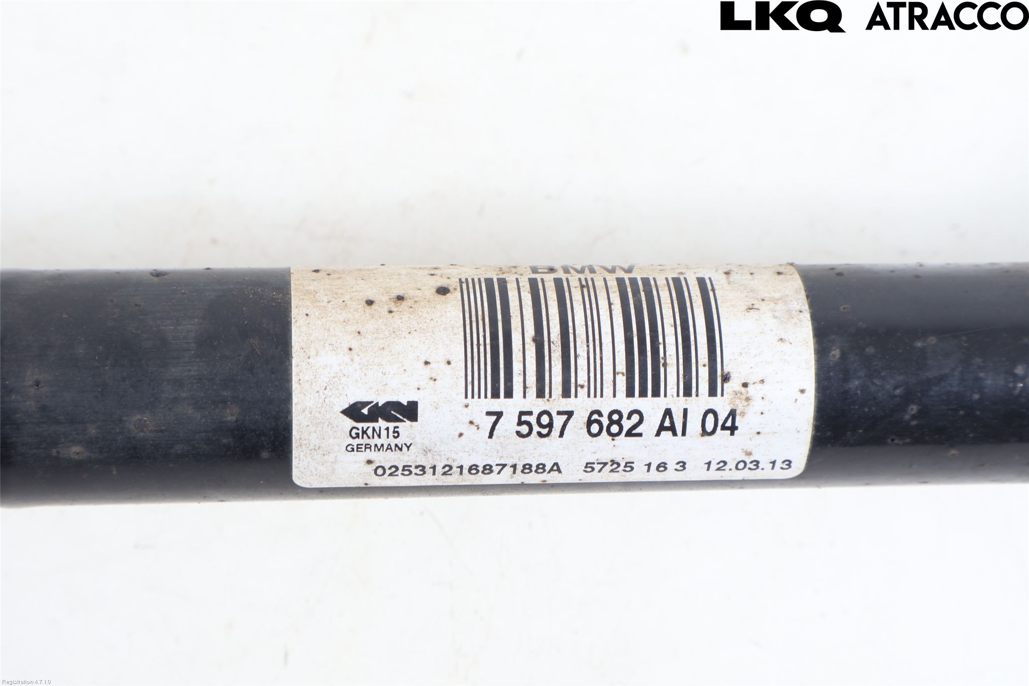 BMW 3 F30/F31/F80 12-19 Drivaksel Bak Kompl Høyre