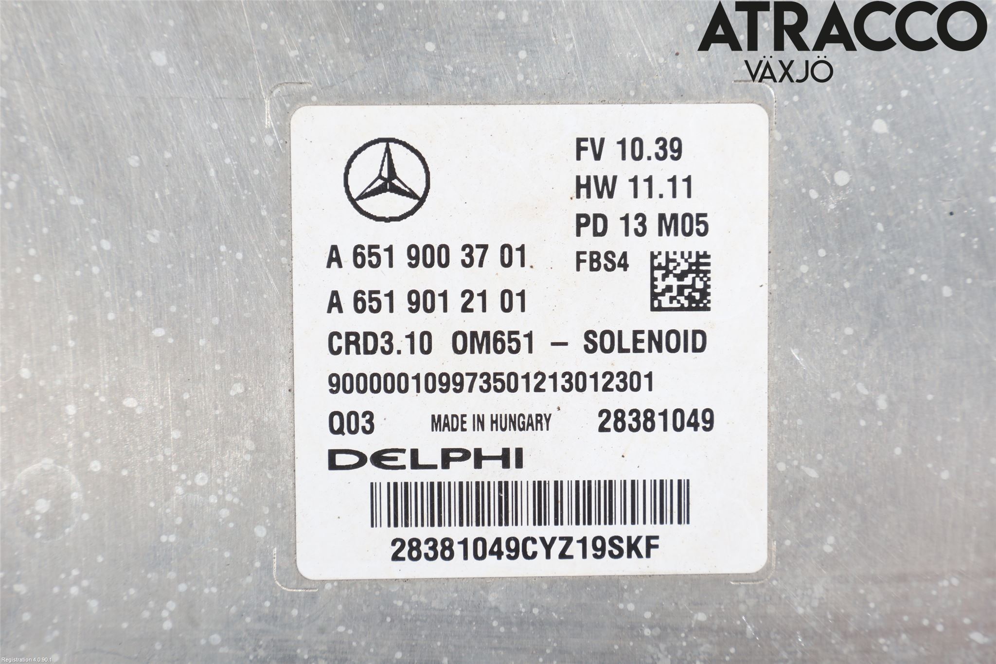 Mercedes-Benz MB E-KLASS (W212) 09-16 Styreenhet Dieselpumpe