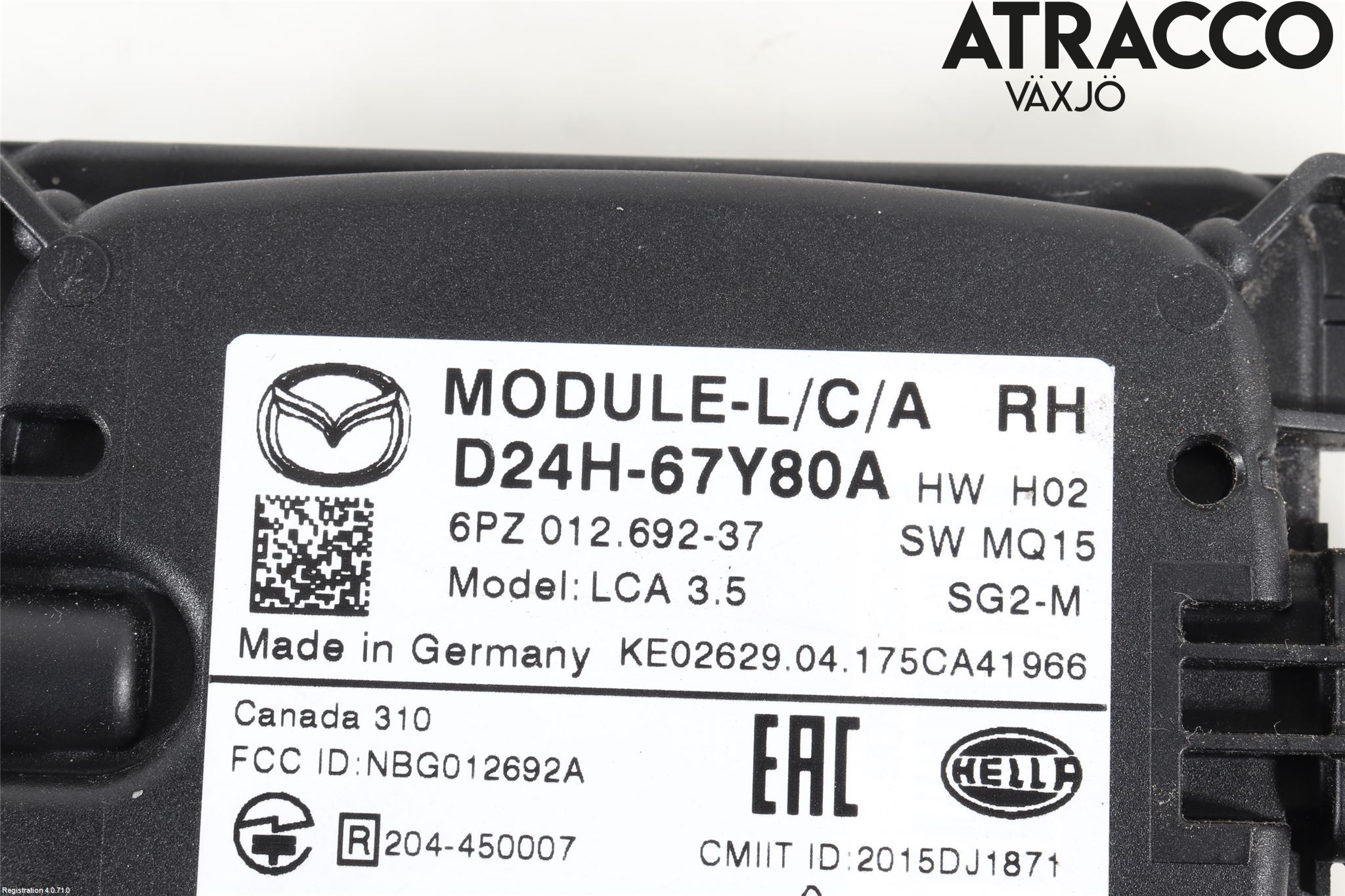 Mazda CX-3 Sensor Kollisjonsbeskyttelse