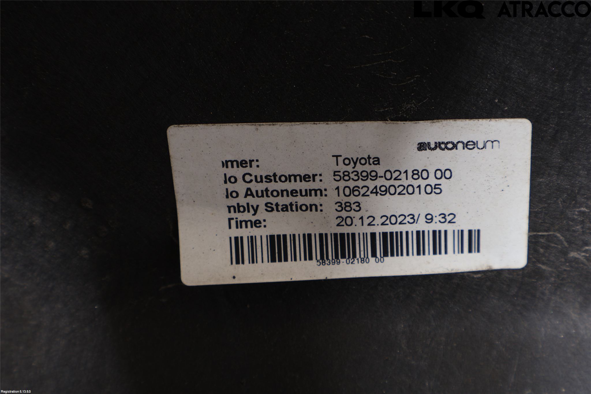 Toyota COROLLA 19- Bunnplate U Motor-Gear-Dørk