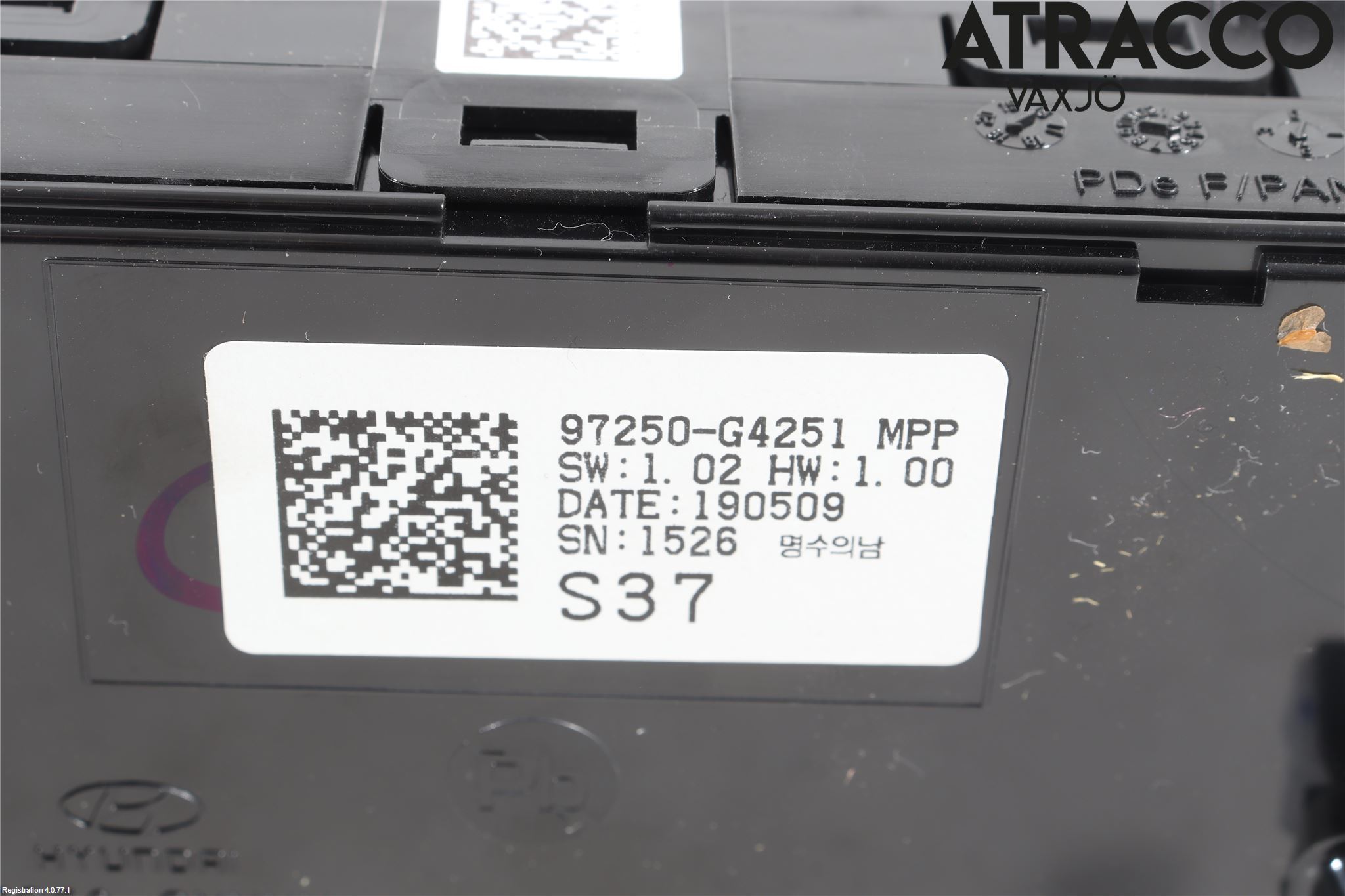 Hyundai i30 PD 17- Varme Ac Betjening-Display