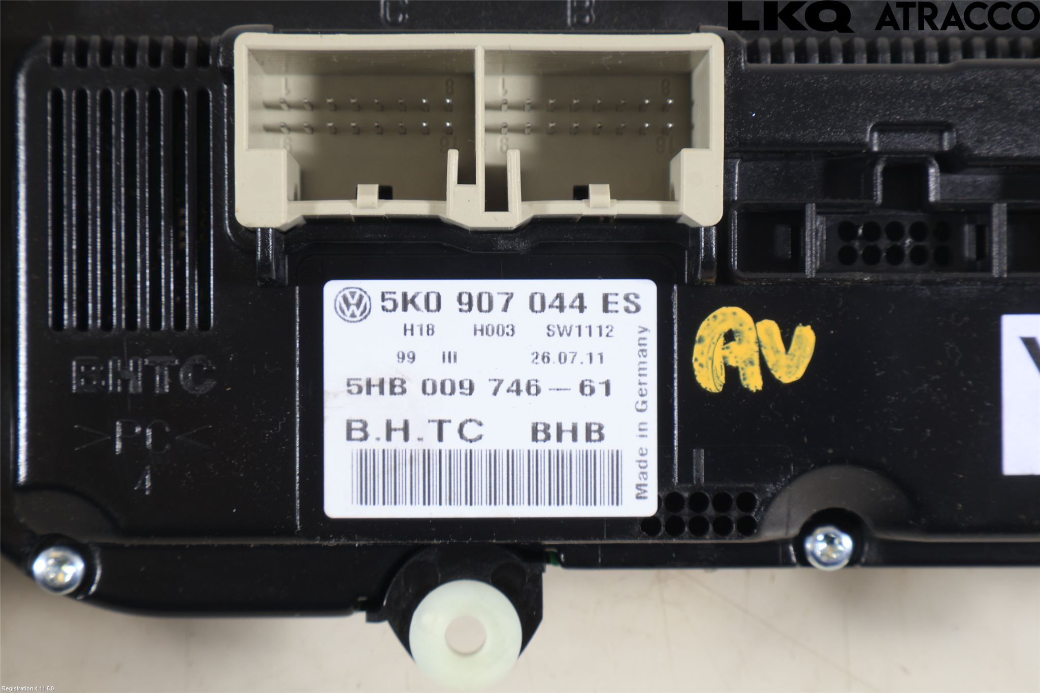 Volkswagen VW PASSAT 11-14 Varme Ac Betjening-Display