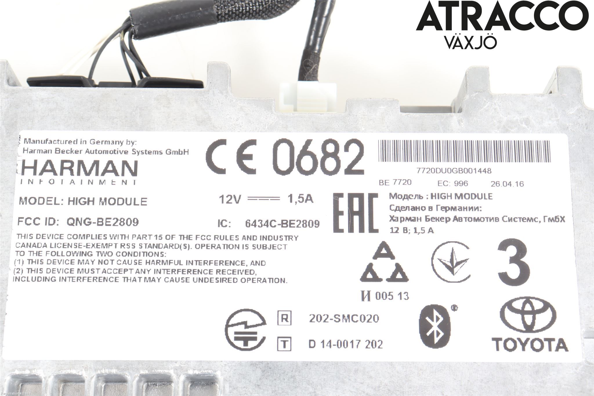 Toyota PRIUS (ZVW50) 16-21 Stereo Radio Med Cd