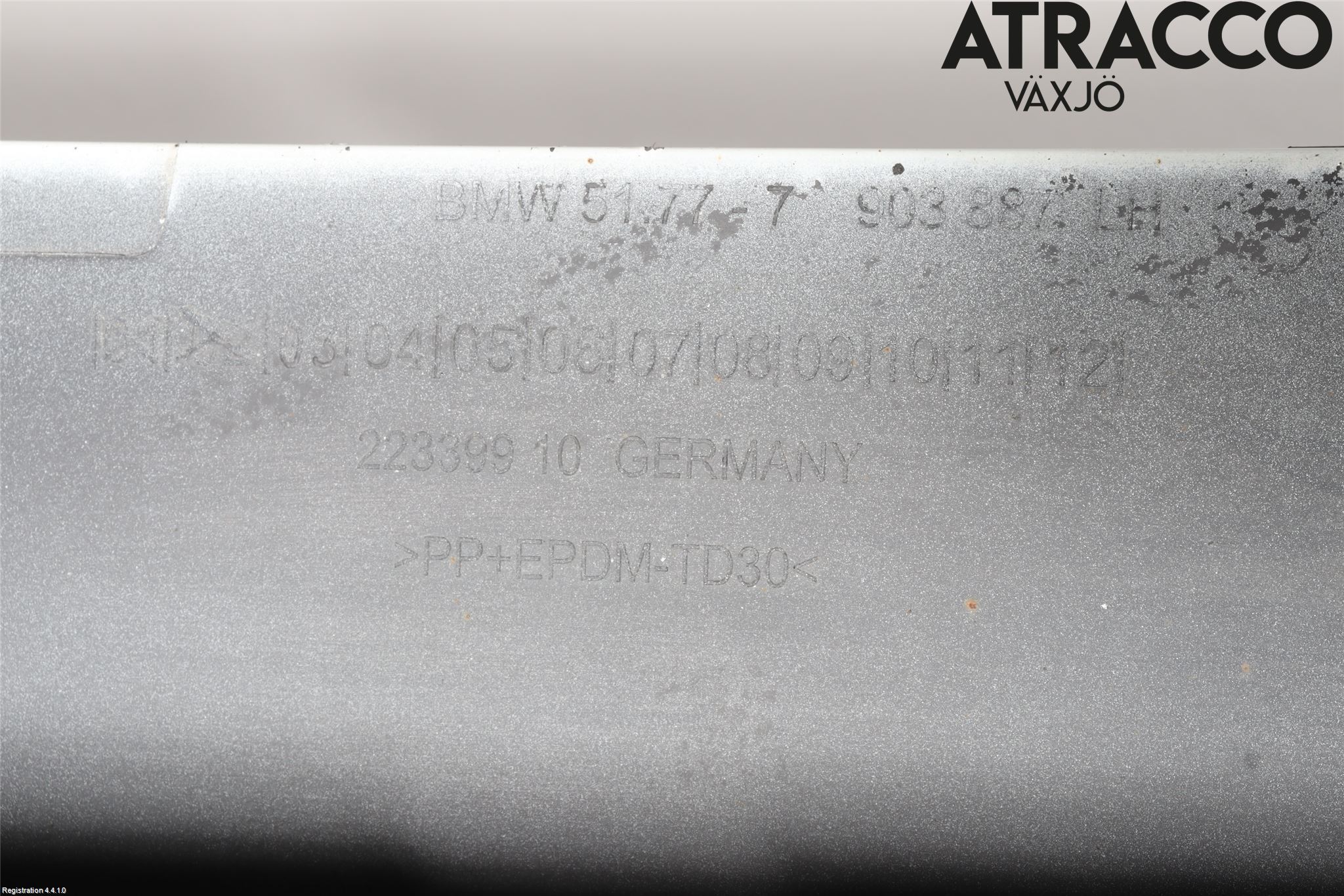 BMW 5 F10/F11/F18 09-17 Kanalskjørt Venstre