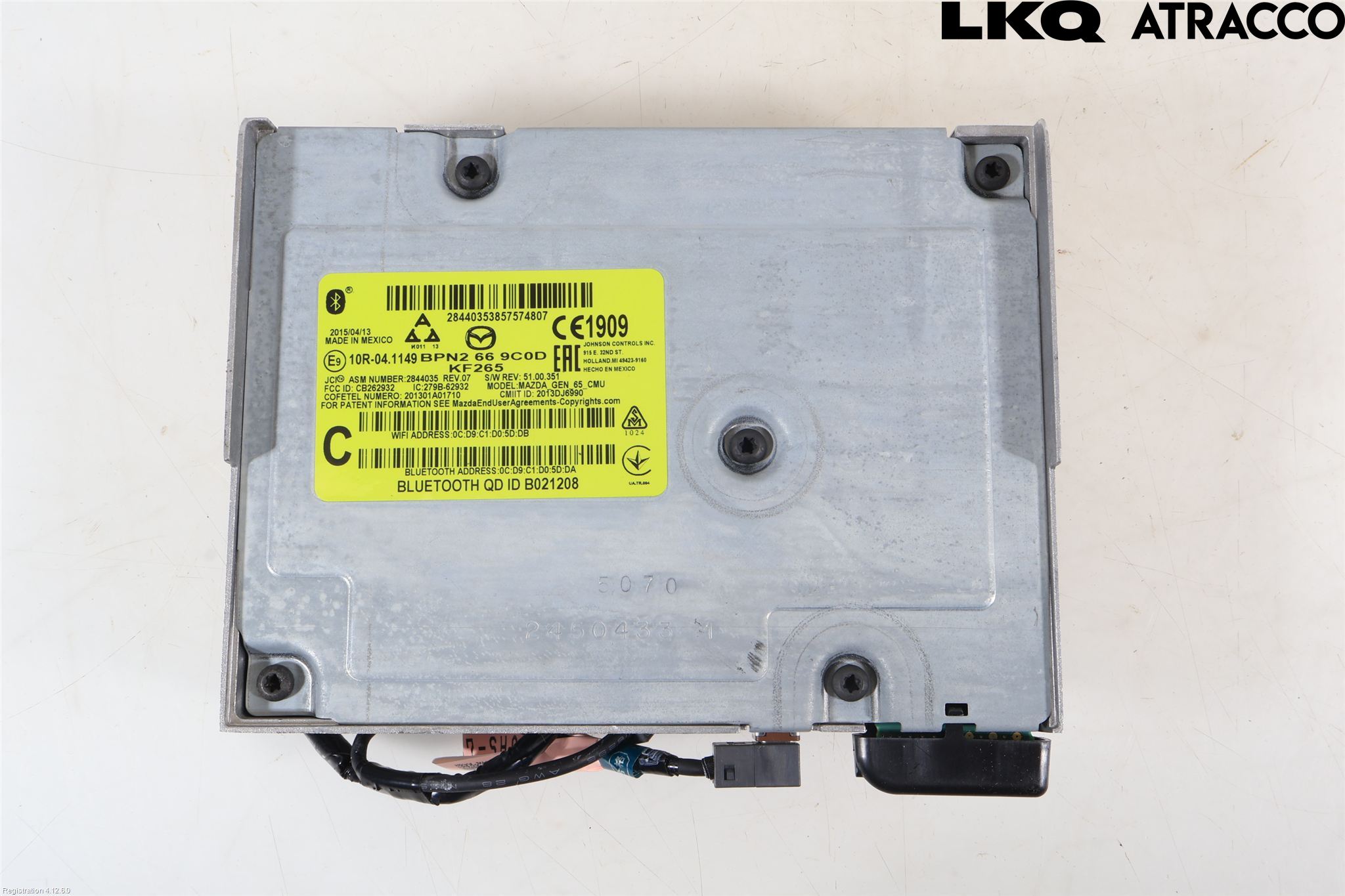 Mazda 3 III 14-19 Stereo Radio Med Cd