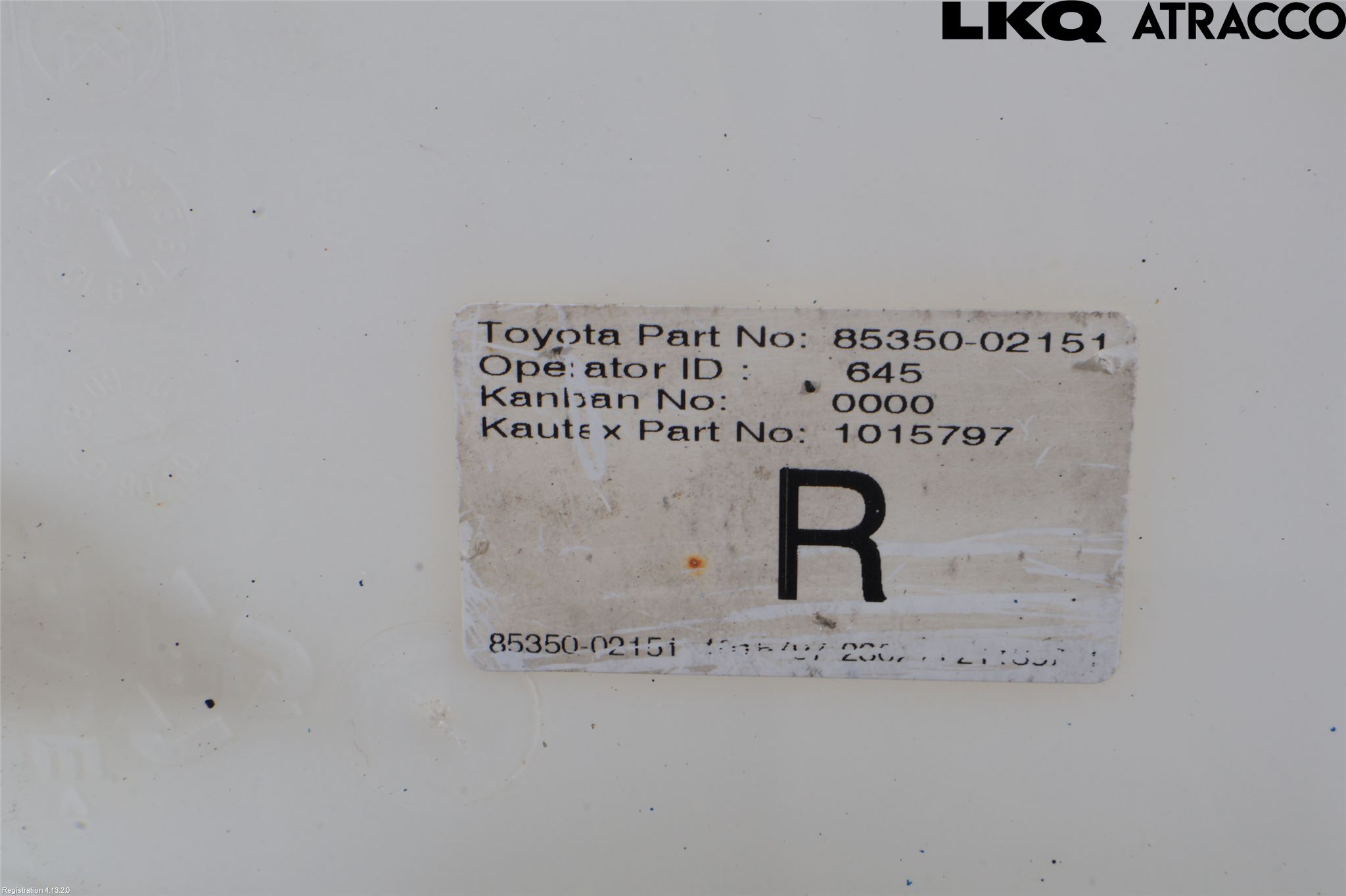 Toyota AURIS 10-12 Spylerbeholder Frontrute