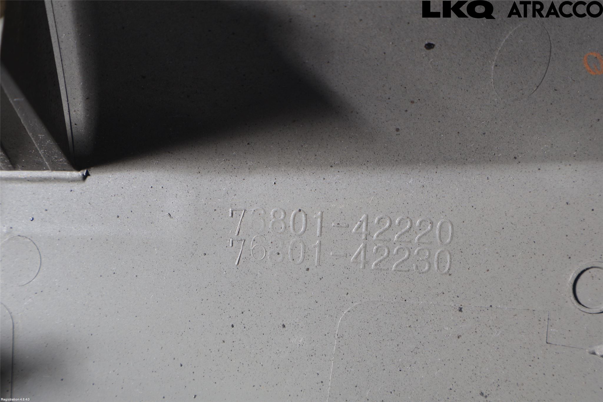 Toyota RAV4 13-18 Refleksplate - Skiltplate