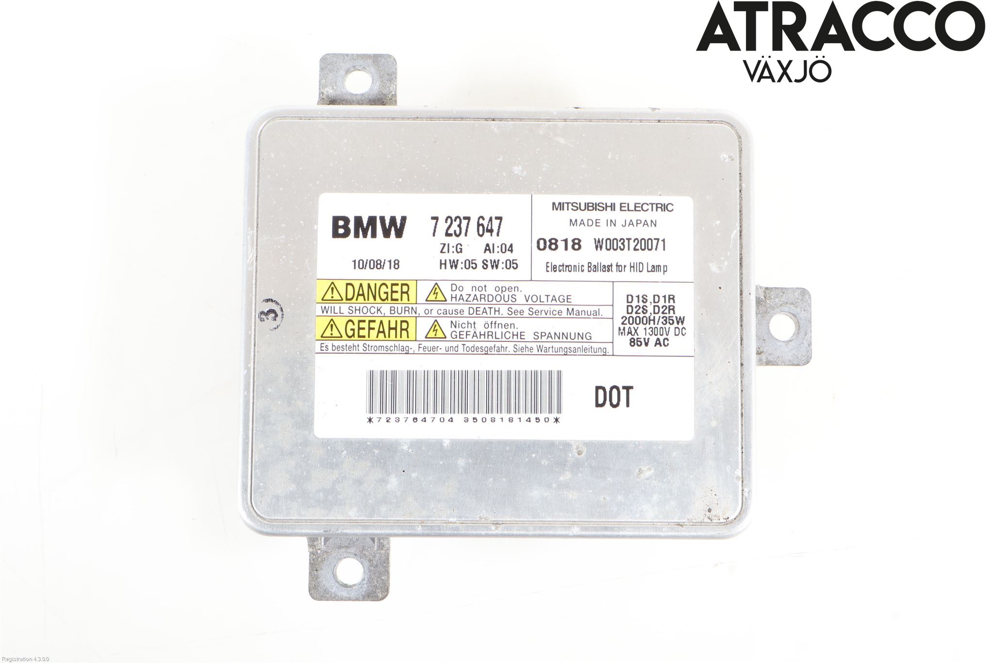BMW 5 F10/F11/F18 09-17 Styreenhet Xenon