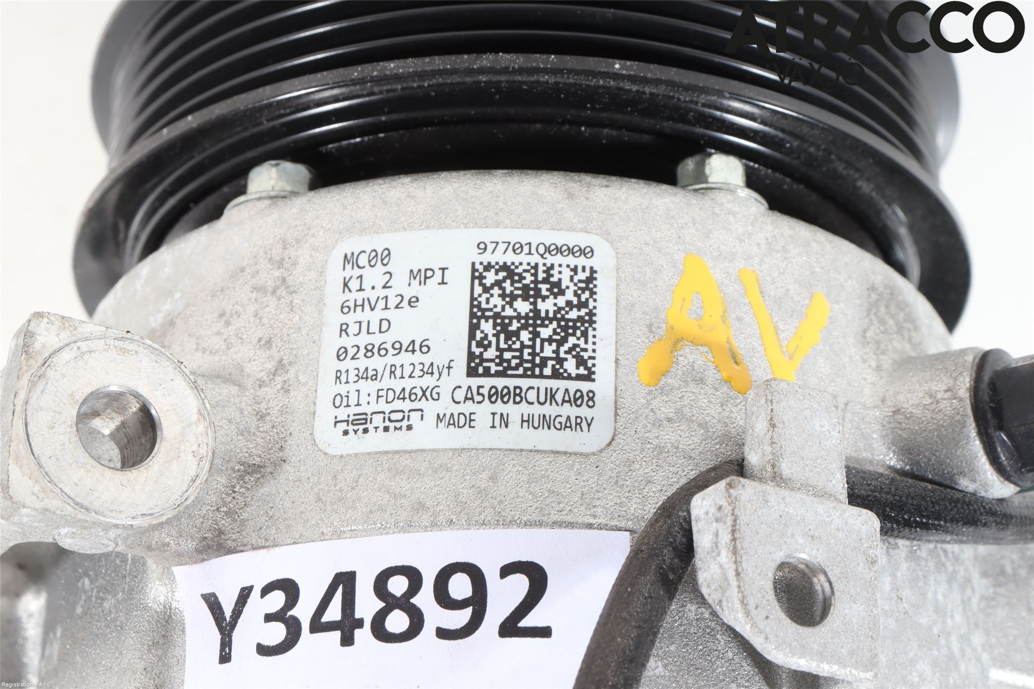 Hyundai BAYON BC3 21- Varme Ac Kompressor
