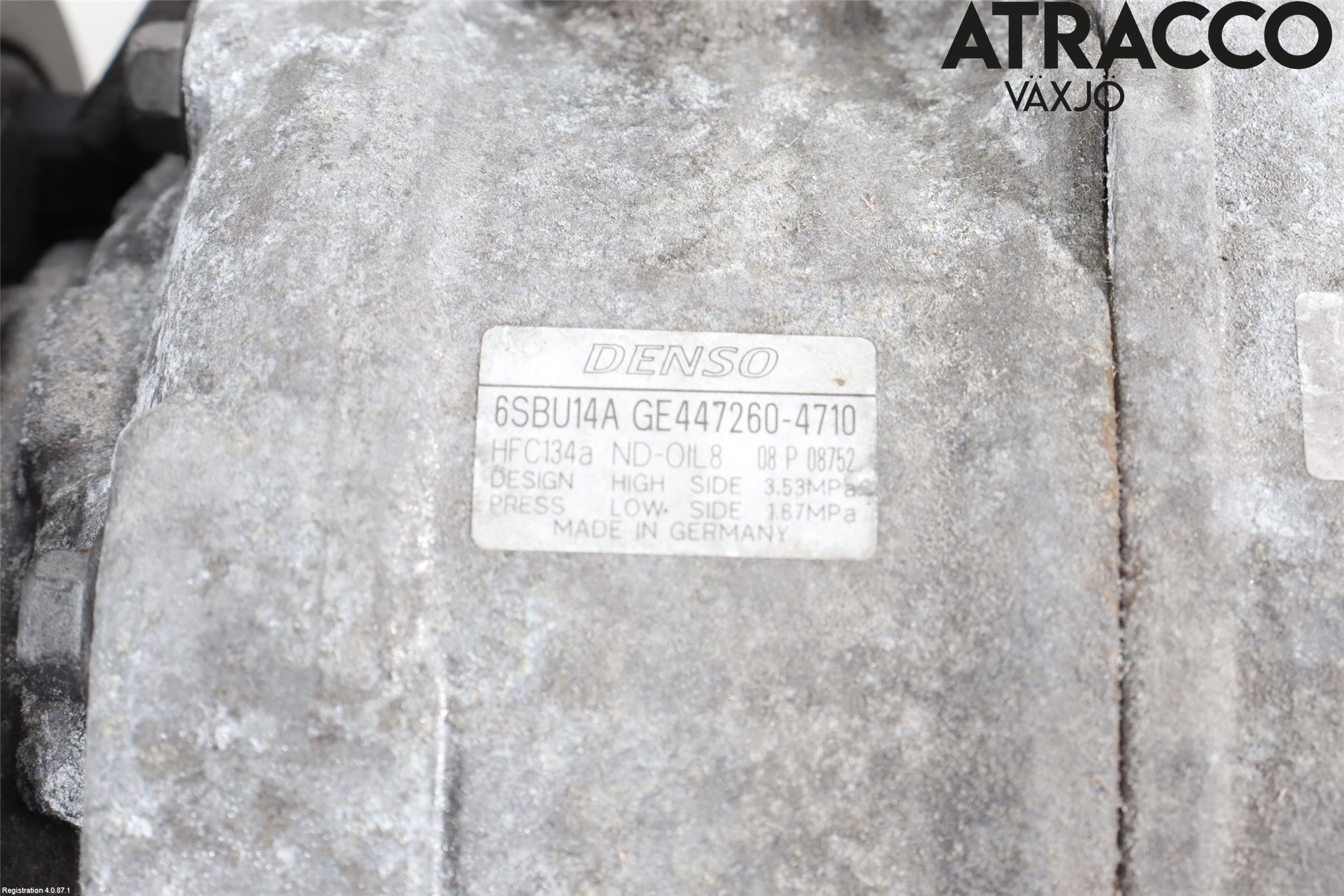 BMW 5 F10/F11/F18 09-17 Varme Ac Kompressor