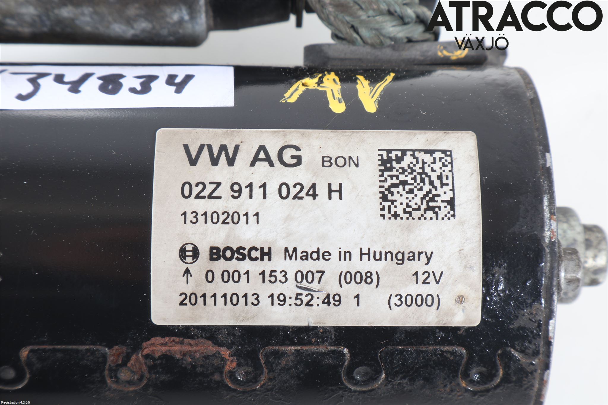 Volkswagen VW JETTA VI 11- Startmotor Diesel