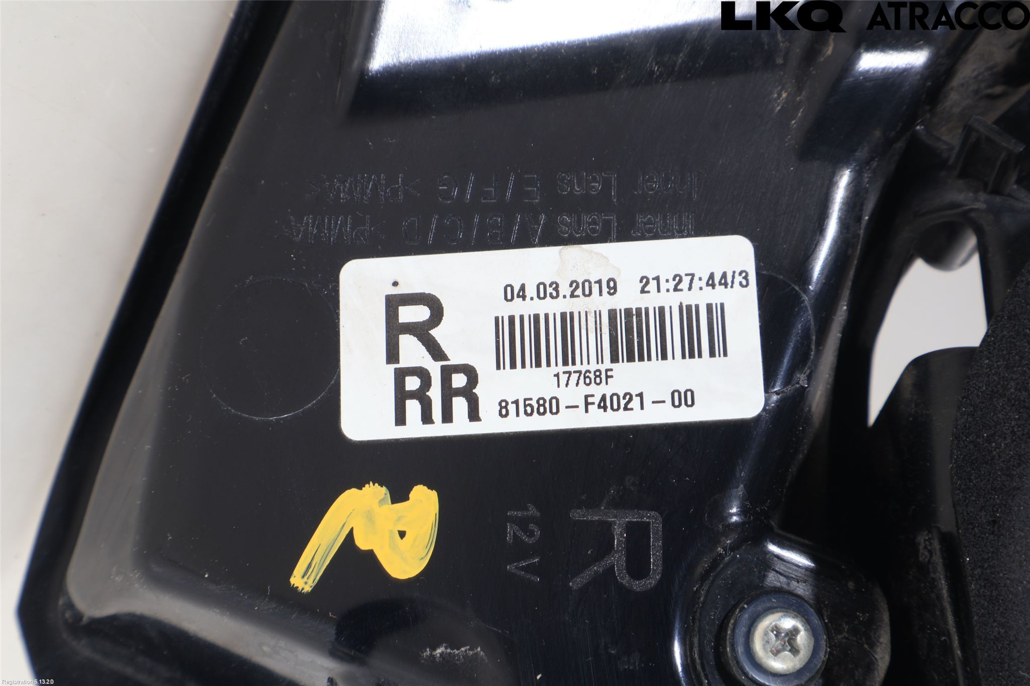 Toyota C-HR 16-23 Baklykt Høyre  På Luke(Indre)